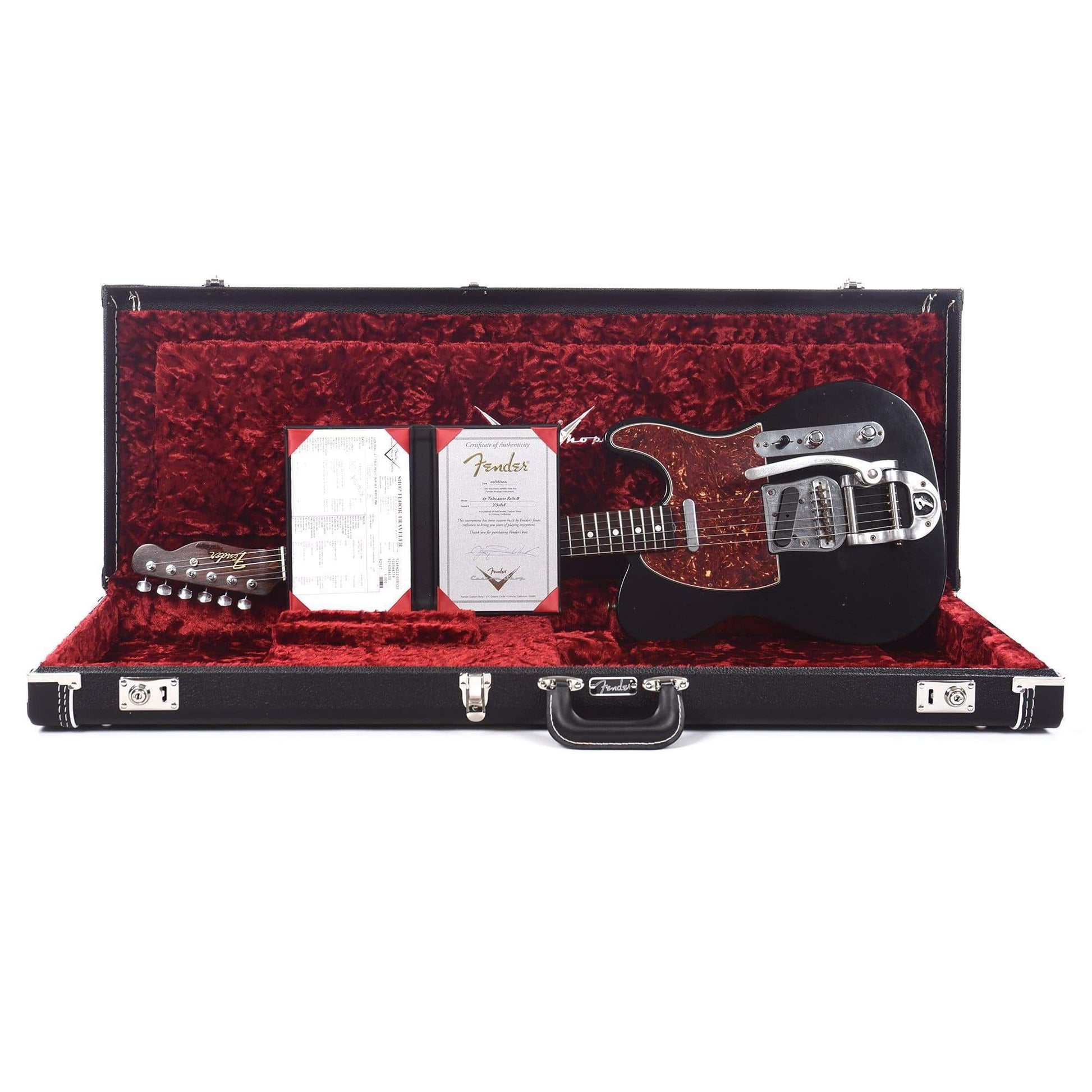 Fender Custom Shop 1967 Telecaster Relic Black Master Built Yuriy Shishkov w/Bigsby B5 Electric Guitars / Solid Body