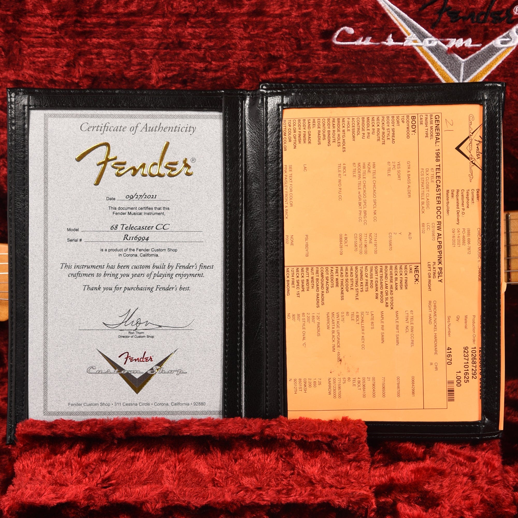 Fender Custom Shop 1968 Telecaster 
