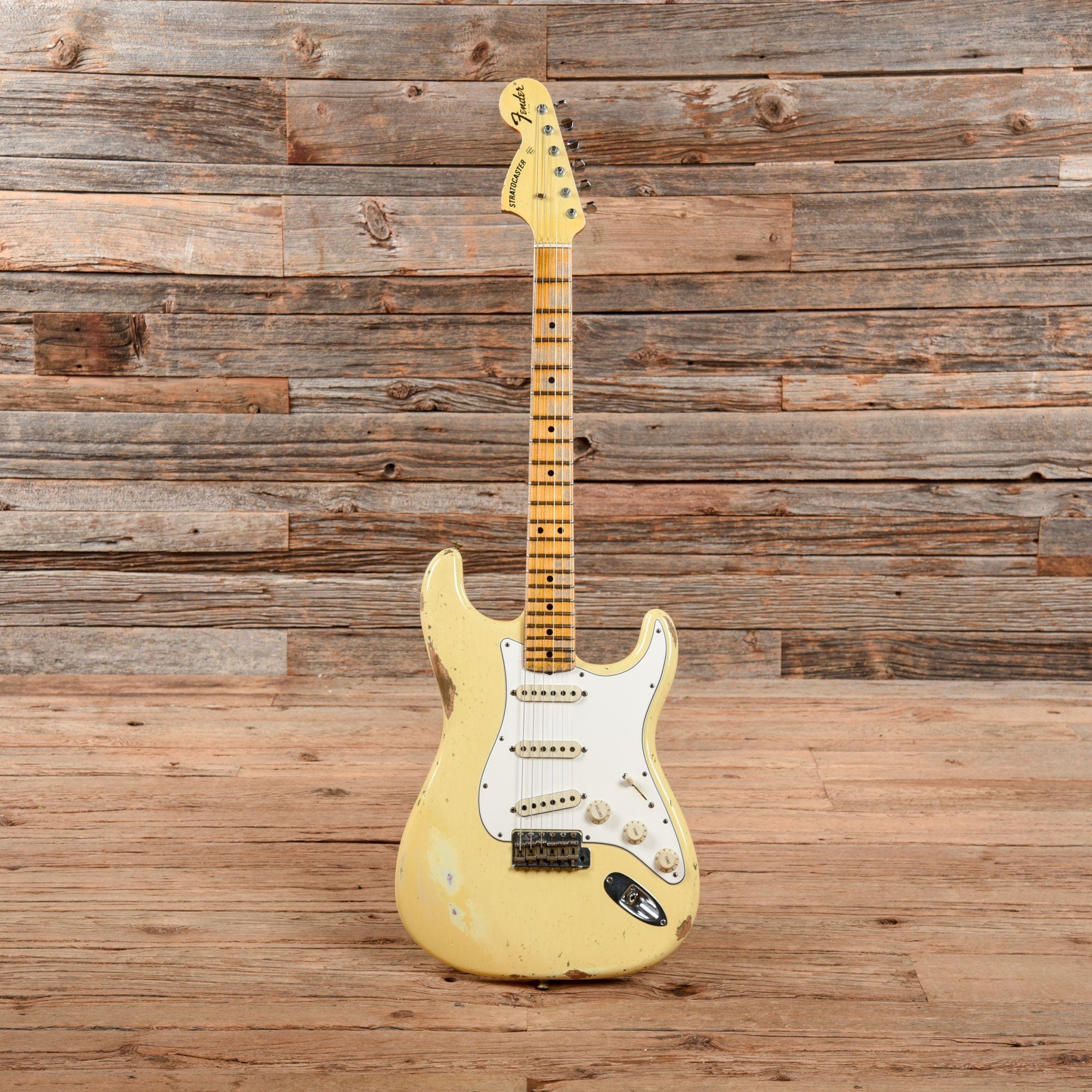 Fender Custom Shop 1969 Stratocaster Heavy Relic Aged Vintage White 2016 Electric Guitars / Solid Body