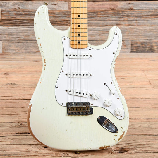 Fender Custom Shop 1969 Stratocaster Relic Olympic White 2013 Electric Guitars / Solid Body
