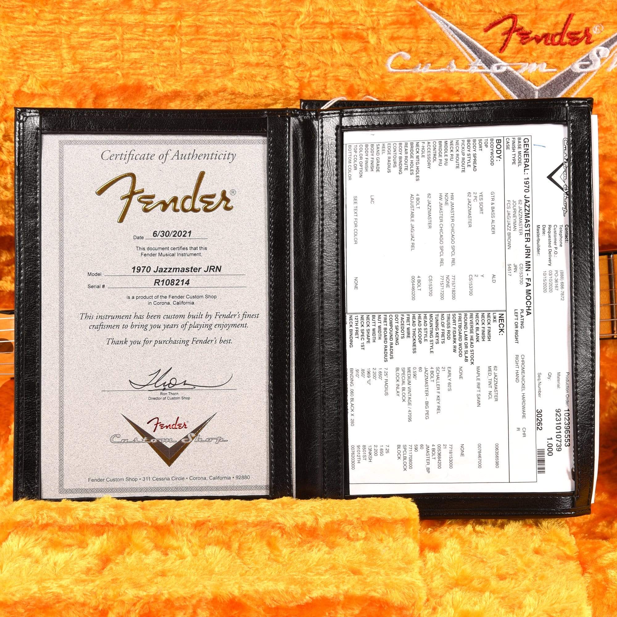 Fender Custom Shop 1970 Jazzmaster 