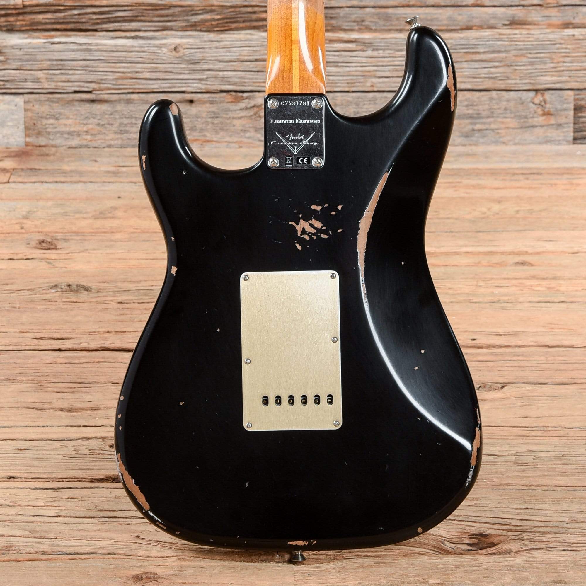 Fender Custom Shop 2017 Limited Fat Roasted 1956 Stratocaster Relic Aged Black 2017 Electric Guitars / Solid Body