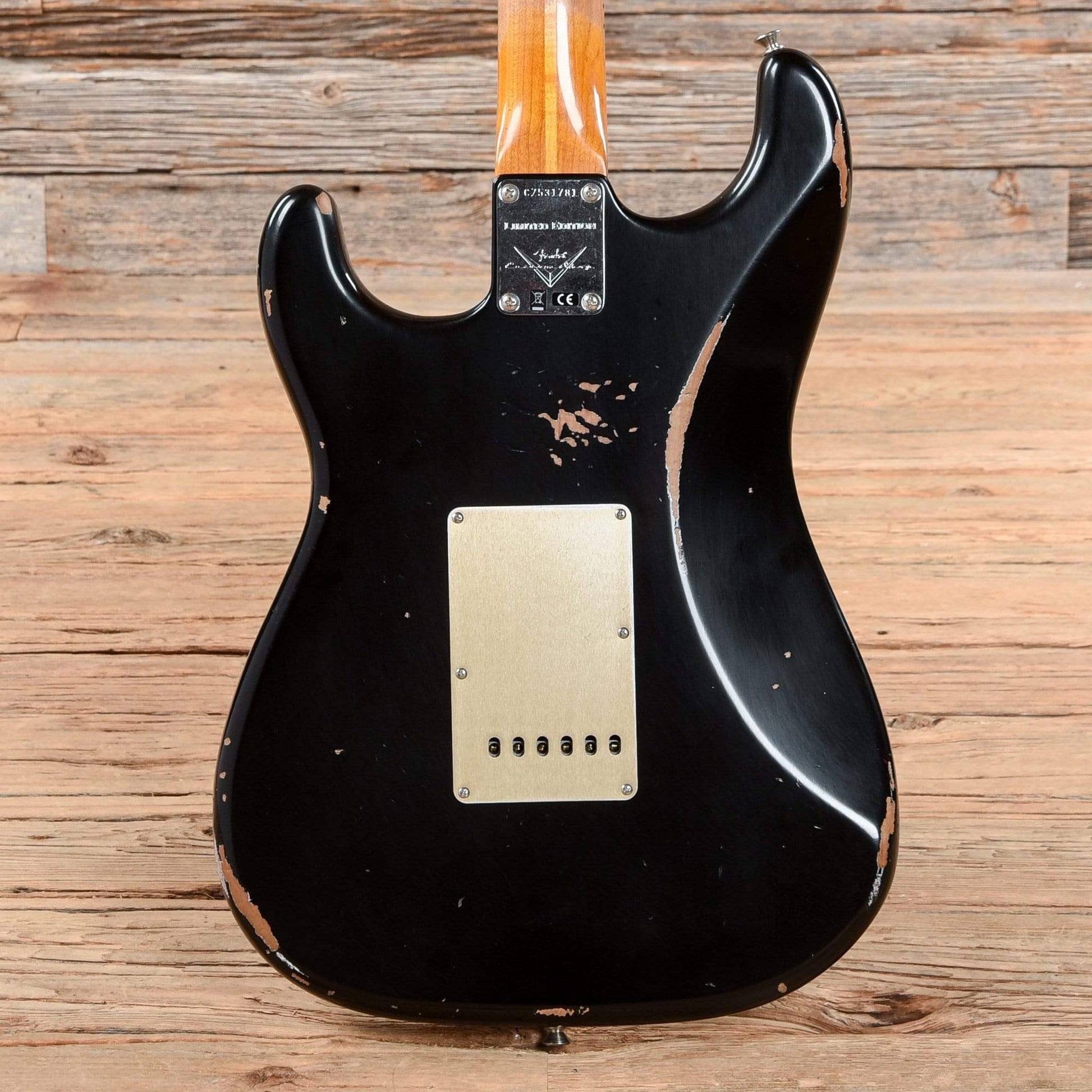 Fender Custom Shop 2017 Limited Fat Roasted 1956 Stratocaster Relic Aged Black 2017 Electric Guitars / Solid Body