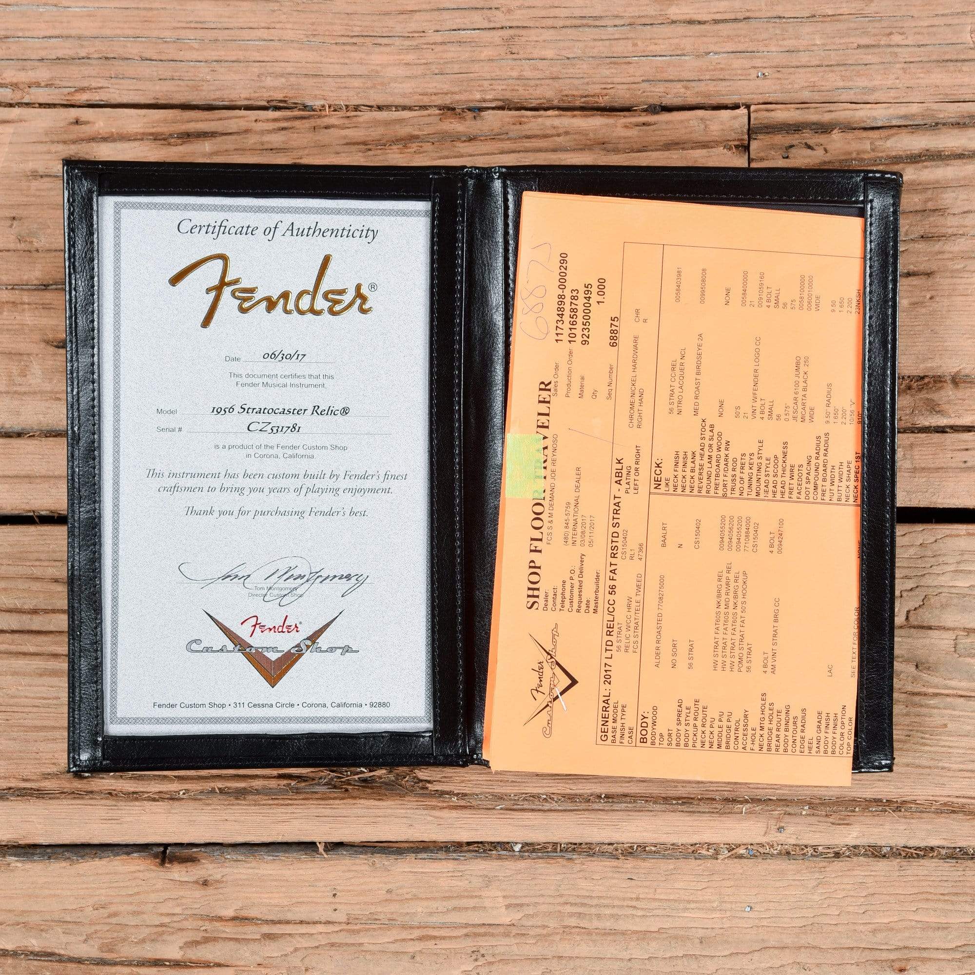 Fender Custom Shop 2017 Limited Fat Roasted 1956 Stratocaster Relic Aged Black 2017 Electric Guitars / Solid Body