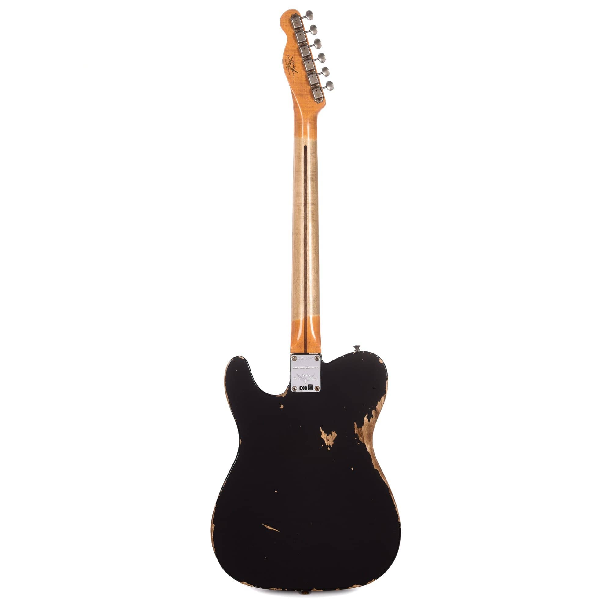 Fender Custom Shop 2019 Limited Edition '50s Vibra Telecaster Heavy Relic Aged Black Electric Guitars / Solid Body