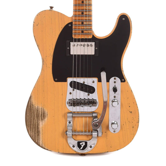 Fender Custom Shop 2019 Limited Edition '50s Vibra Telecaster Heavy Relic Aged Butterscotch Blonde Electric Guitars / Solid Body
