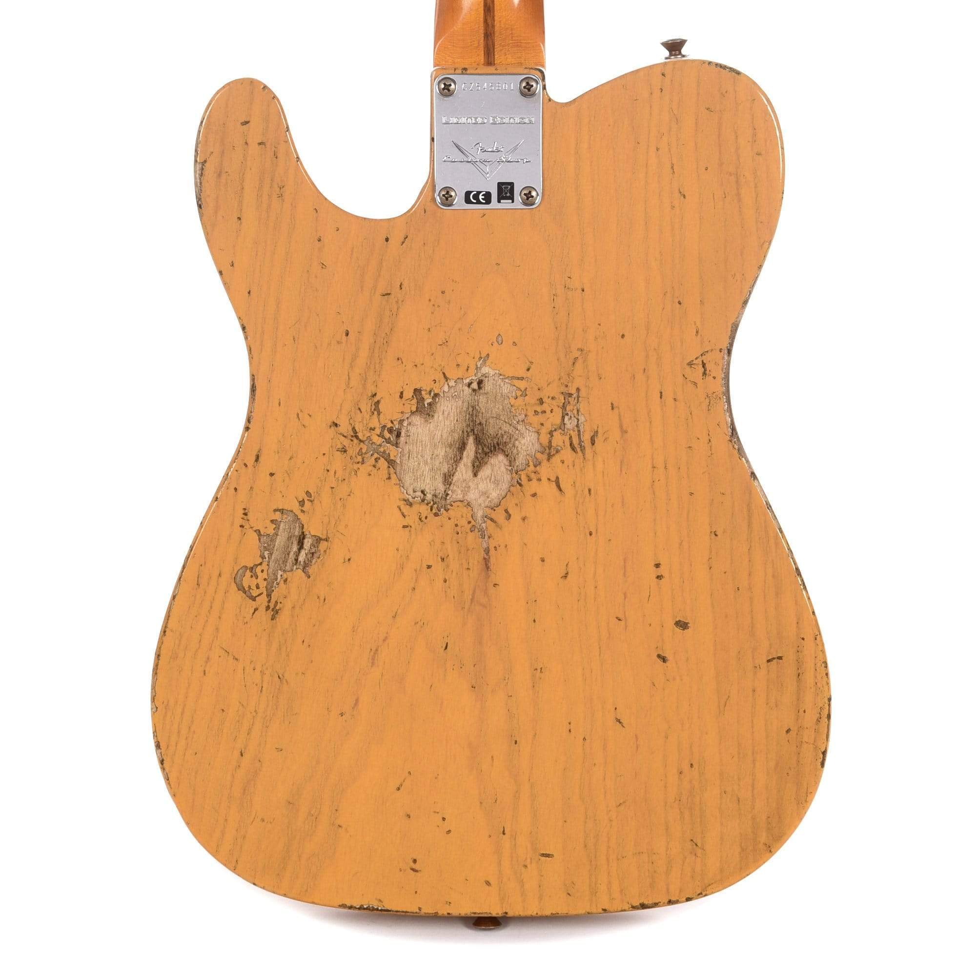 Fender Custom Shop 2019 Limited Edition '50s Vibra Telecaster Heavy Relic Aged Butterscotch Blonde Electric Guitars / Solid Body