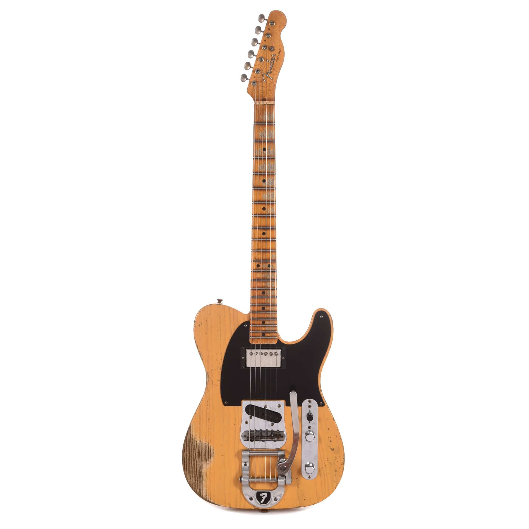Fender Custom Shop 2019 Limited Edition '50s Vibra Telecaster Heavy Relic Aged Butterscotch Blonde Electric Guitars / Solid Body