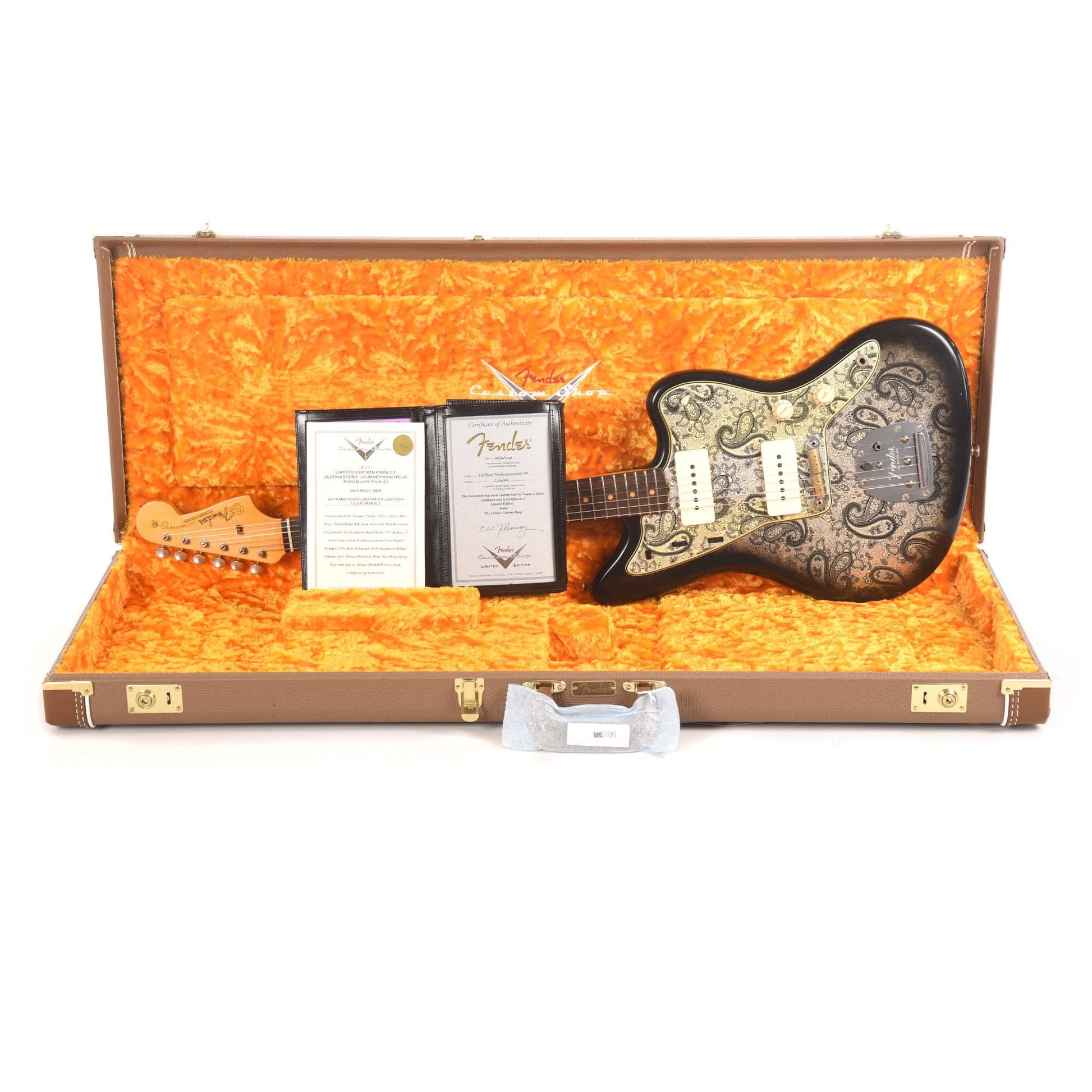 Fender Custom Shop 2019 Limited Edition Black Paisley Jazzmaster Journeyman Black Paisley Electric Guitars / Solid Body