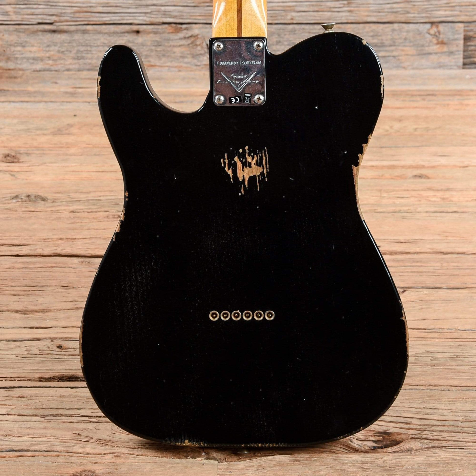 Fender Custom Shop 2019 Limited Roasted Pine Double Esquire Relic Aged Black 2018 Electric Guitars / Solid Body