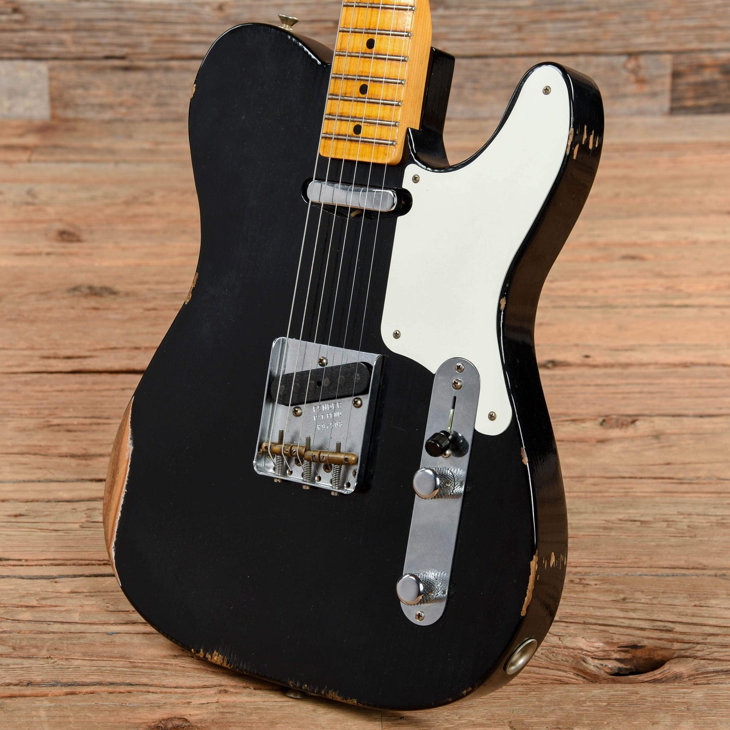 Fender Custom Shop 2019 Limited Roasted Pine Double Esquire Relic Aged Black 2018 Electric Guitars / Solid Body