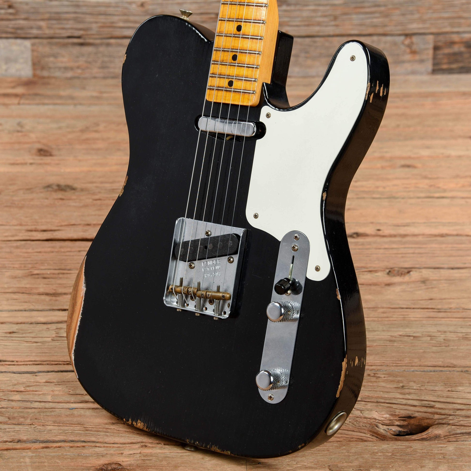 Fender Custom Shop 2019 Limited Roasted Pine Double Esquire Relic Aged Black 2018 Electric Guitars / Solid Body