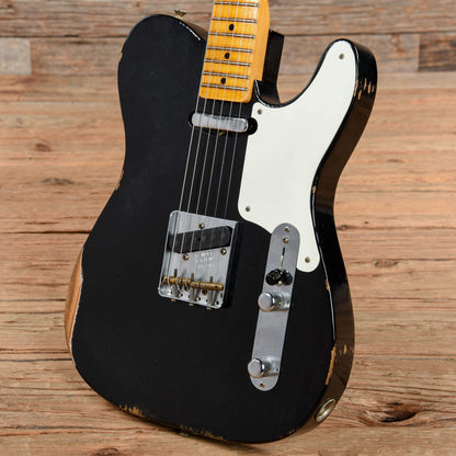 Fender Custom Shop 2019 Limited Roasted Pine Double Esquire Relic Aged Black 2018 Electric Guitars / Solid Body
