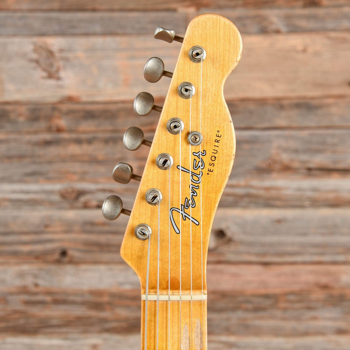 Fender Custom Shop 2019 Limited Roasted Pine Double Esquire Relic Aged Black 2018 Electric Guitars / Solid Body