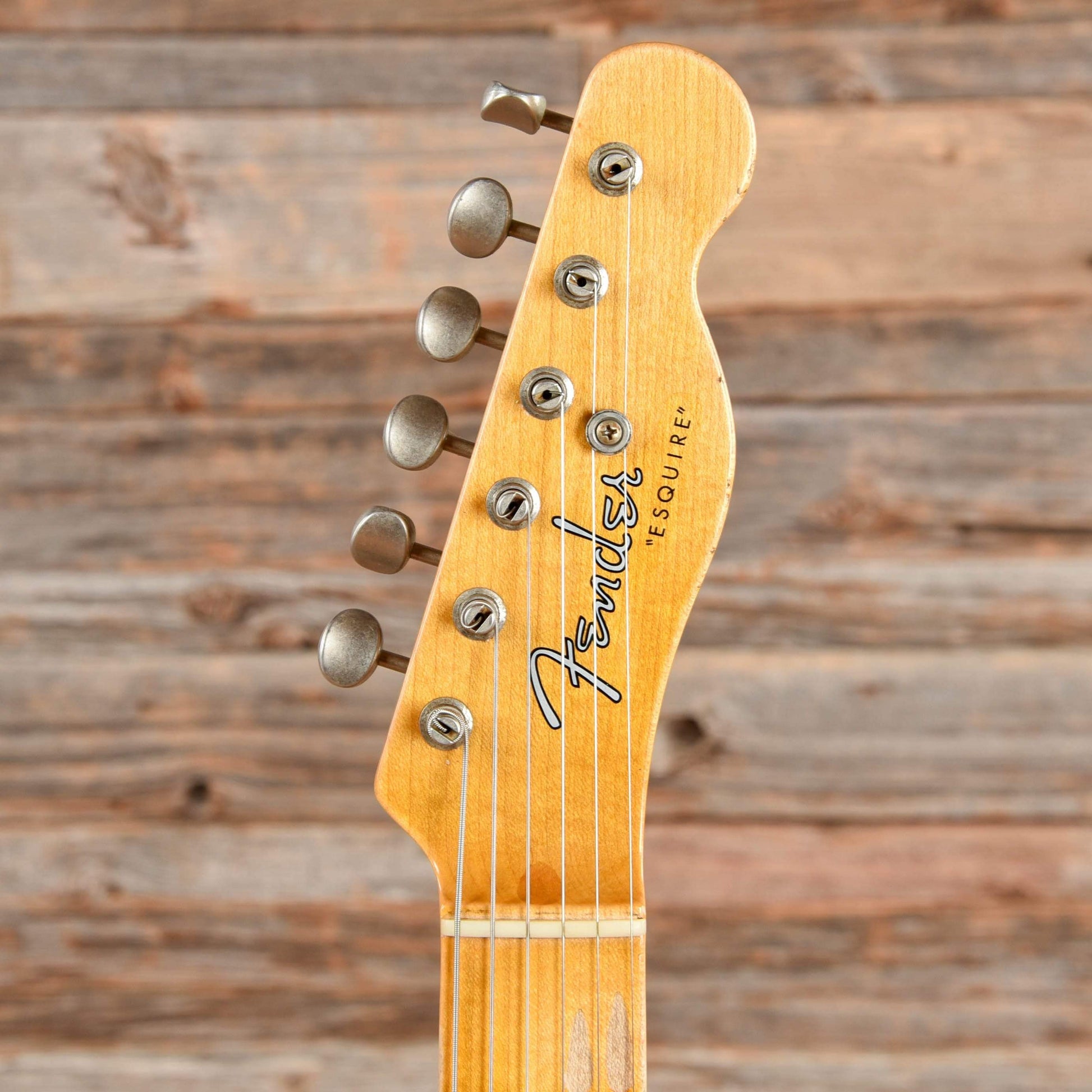 Fender Custom Shop 2019 Limited Roasted Pine Double Esquire Relic Aged Black 2018 Electric Guitars / Solid Body