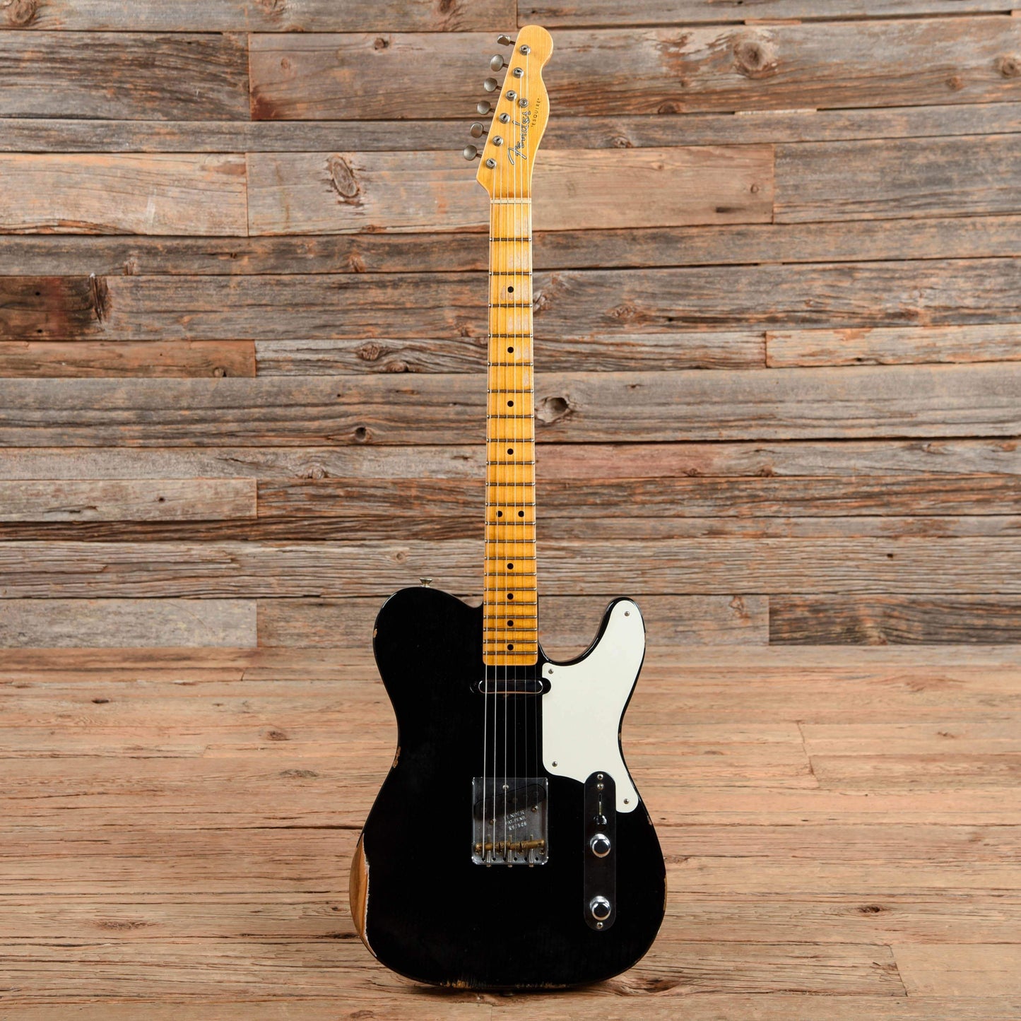 Fender Custom Shop 2019 Limited Roasted Pine Double Esquire Relic Aged Black 2018 Electric Guitars / Solid Body