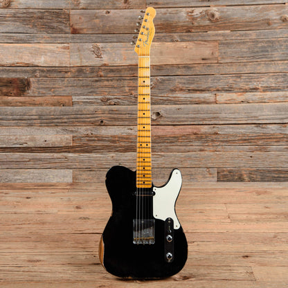 Fender Custom Shop 2019 Limited Roasted Pine Double Esquire Relic Aged Black 2018 Electric Guitars / Solid Body