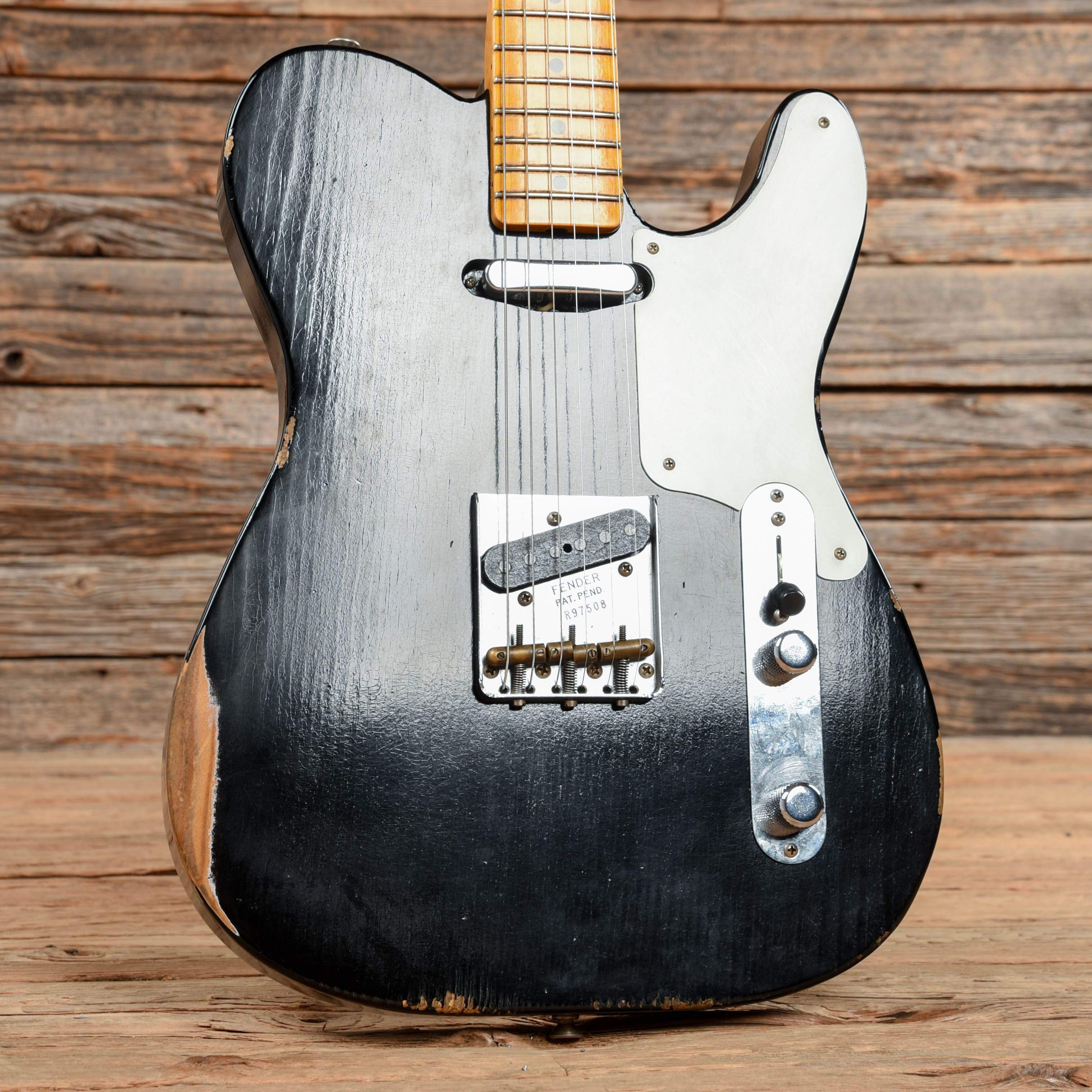 Fender Custom Shop 2019 Limited Roasted Pine Double Esquire Relic Aged Black 2018 Electric Guitars / Solid Body