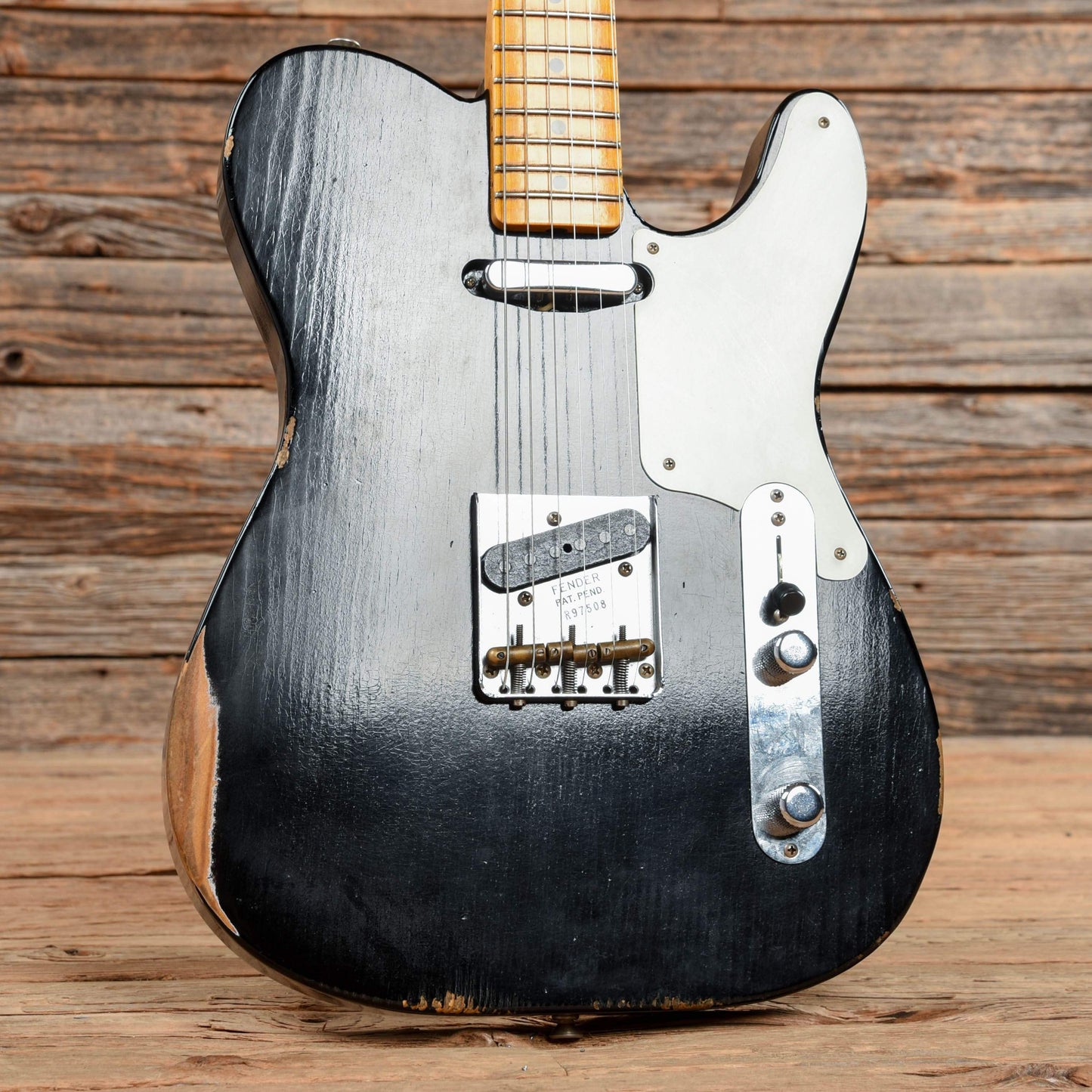 Fender Custom Shop 2019 Limited Roasted Pine Double Esquire Relic Aged Black 2018 Electric Guitars / Solid Body