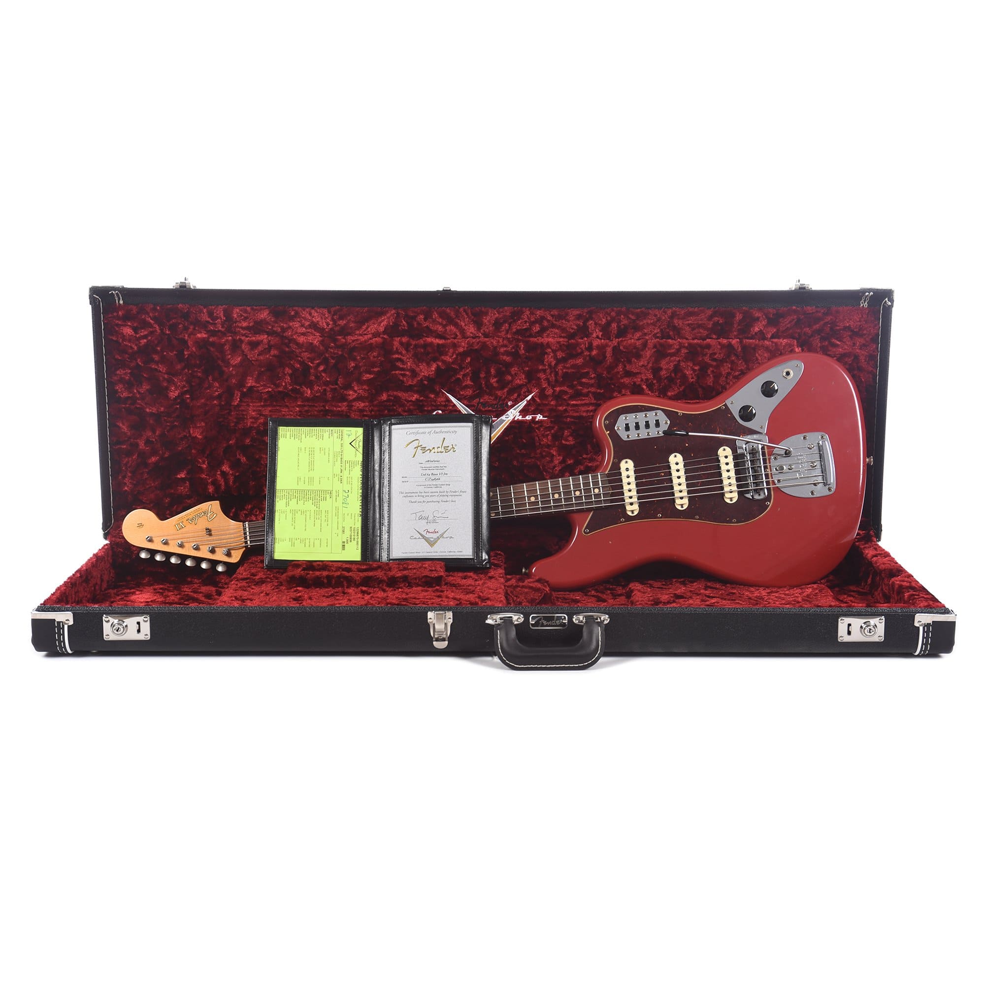 Fender Custom Shop 2020 Limited Edition 1964 Bass VI Journeyman Aged Dakota Red Electric Guitars / Solid Body