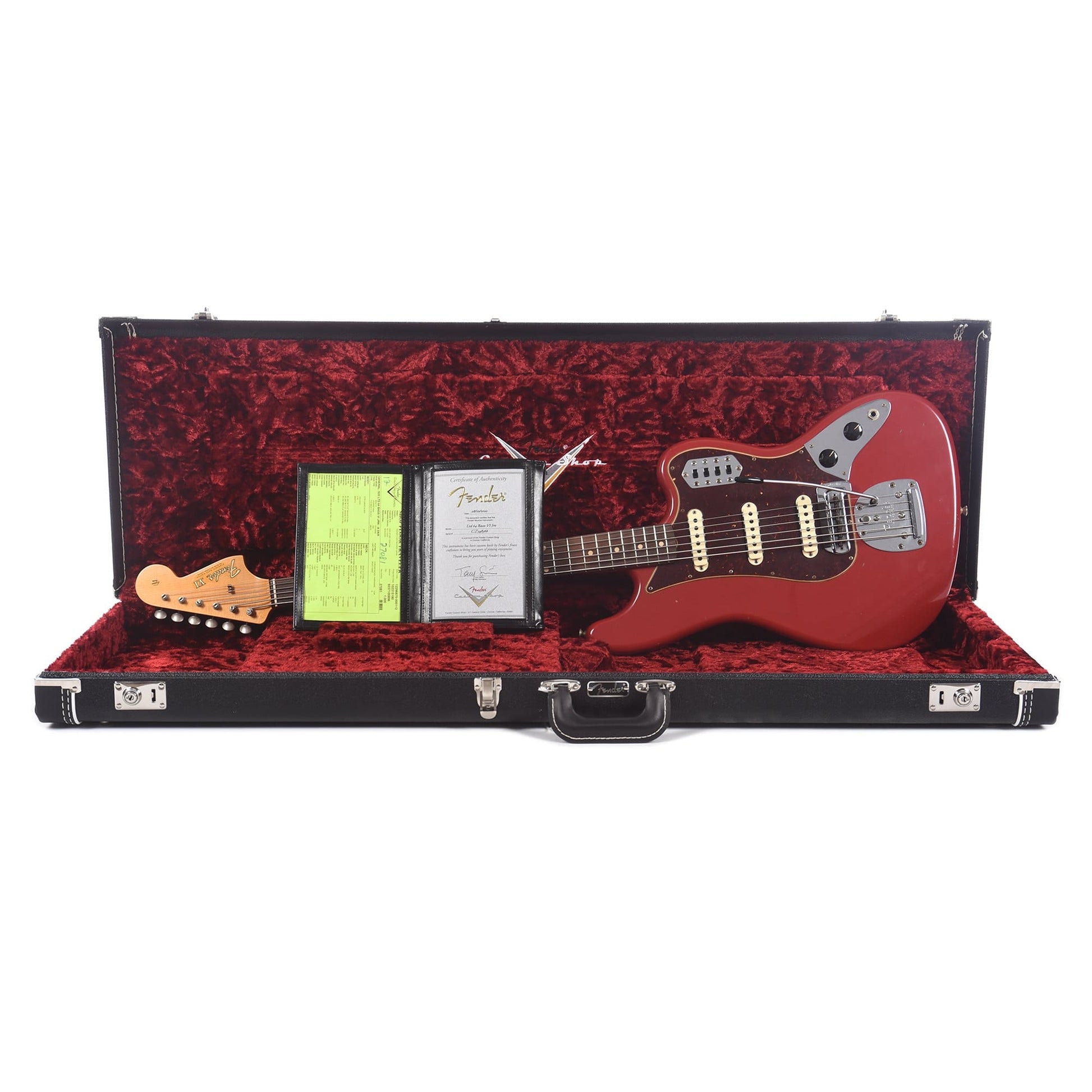Fender Custom Shop 2020 Limited Edition 1964 Bass VI Journeyman Aged Dakota Red Electric Guitars / Solid Body