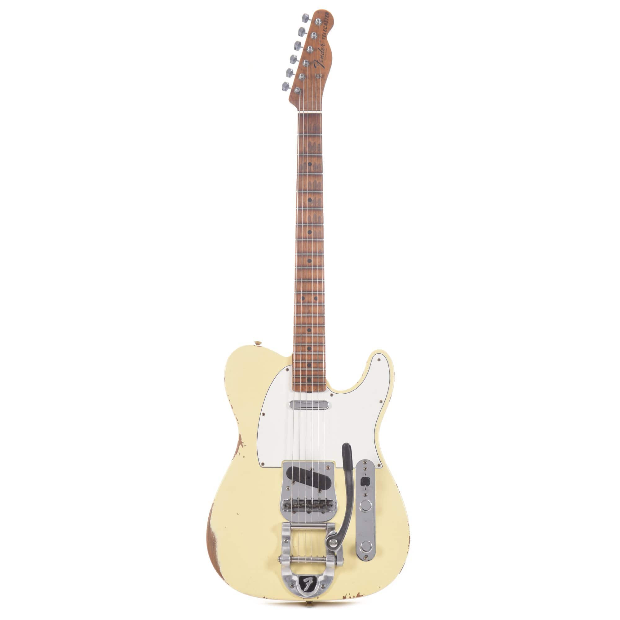 Fender Custom Shop 2020 Limited Edition 1969 Roasted Telecaster Relic Aged Vintage White w/Bigsby Electric Guitars / Solid Body