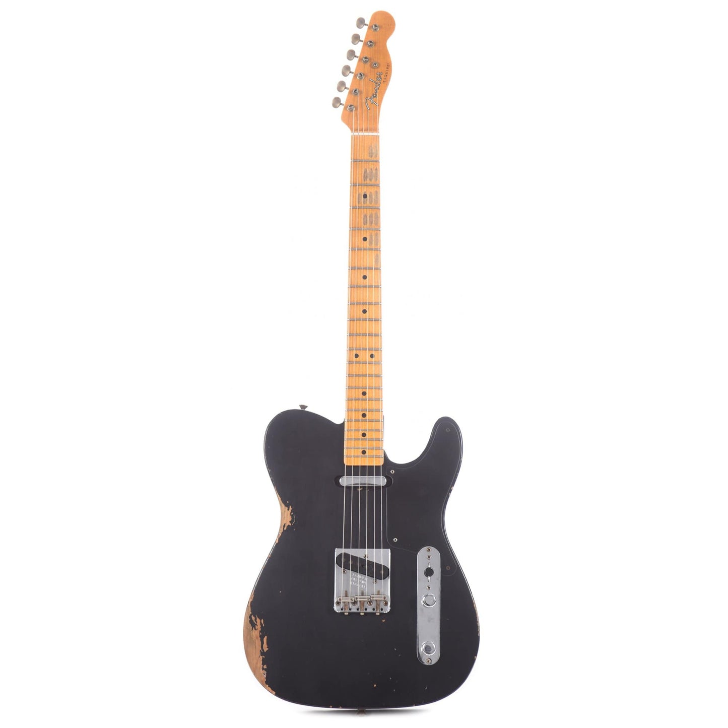 Fender Custom Shop 2020 Limited Edition Roasted Pine Double Esquire Relic Aged Black Electric Guitars / Solid Body