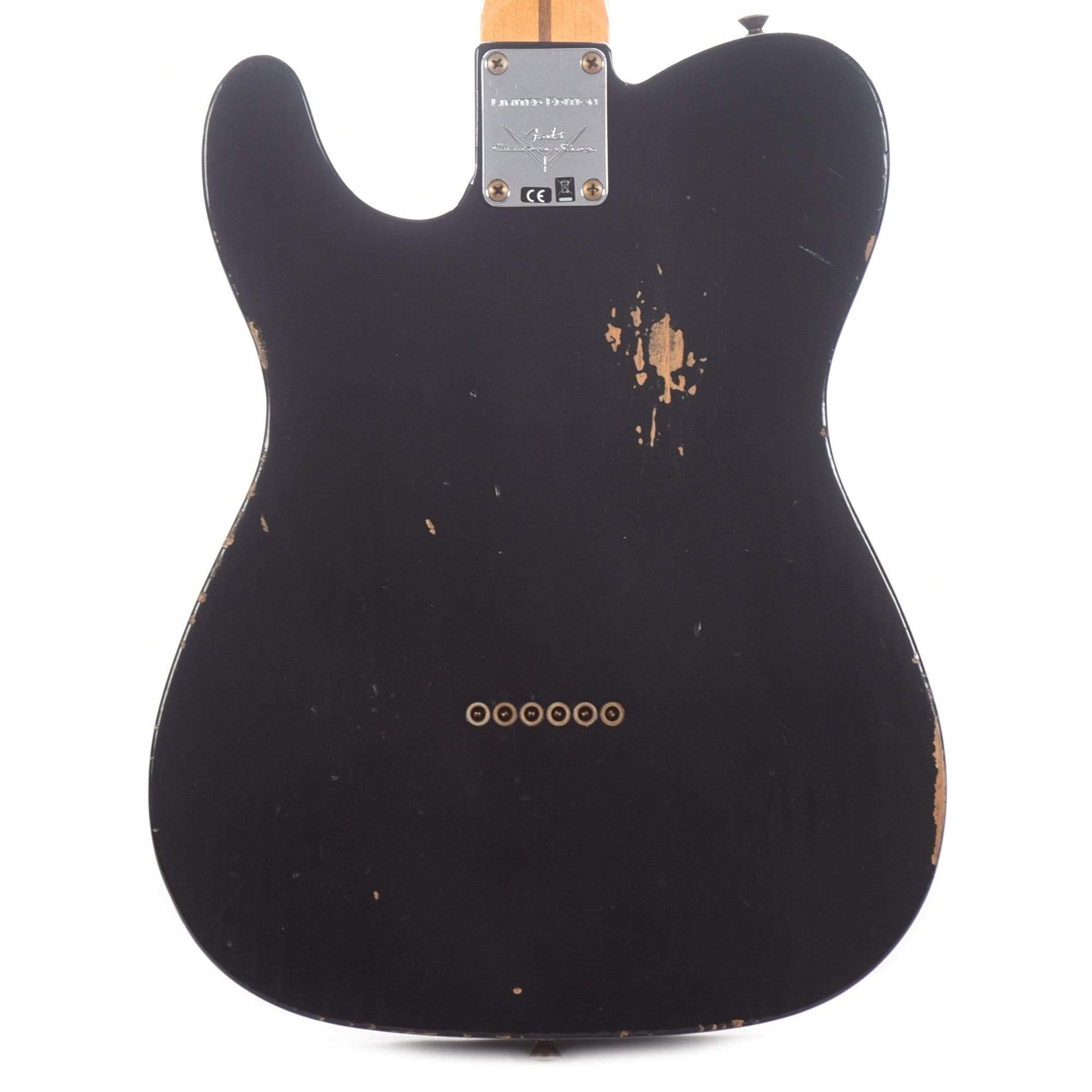 Fender Custom Shop 2020 Limited Edition Roasted Pine Double Esquire Relic Aged Black Electric Guitars / Solid Body