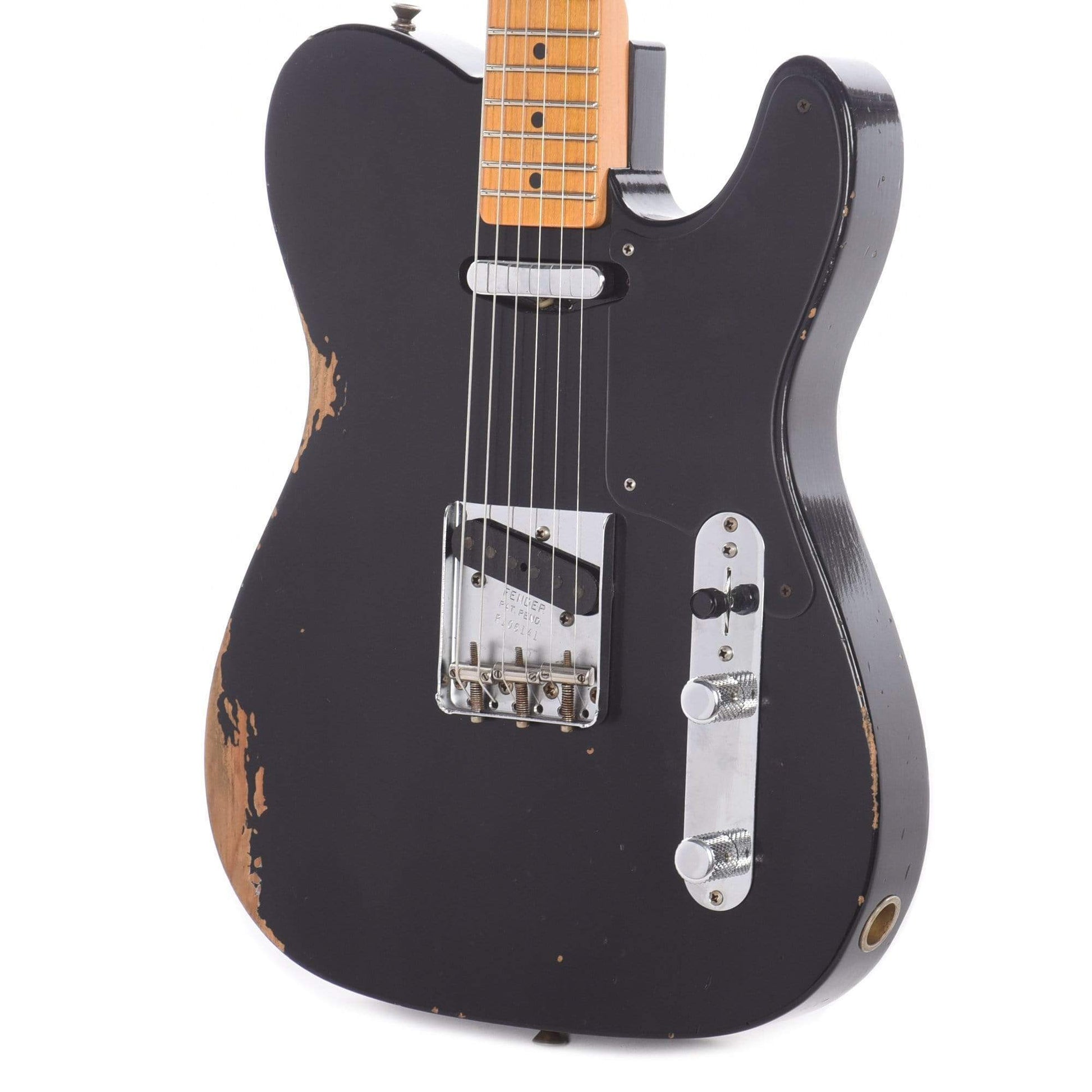 Fender Custom Shop 2020 Limited Edition Roasted Pine Double Esquire Relic Aged Black Electric Guitars / Solid Body