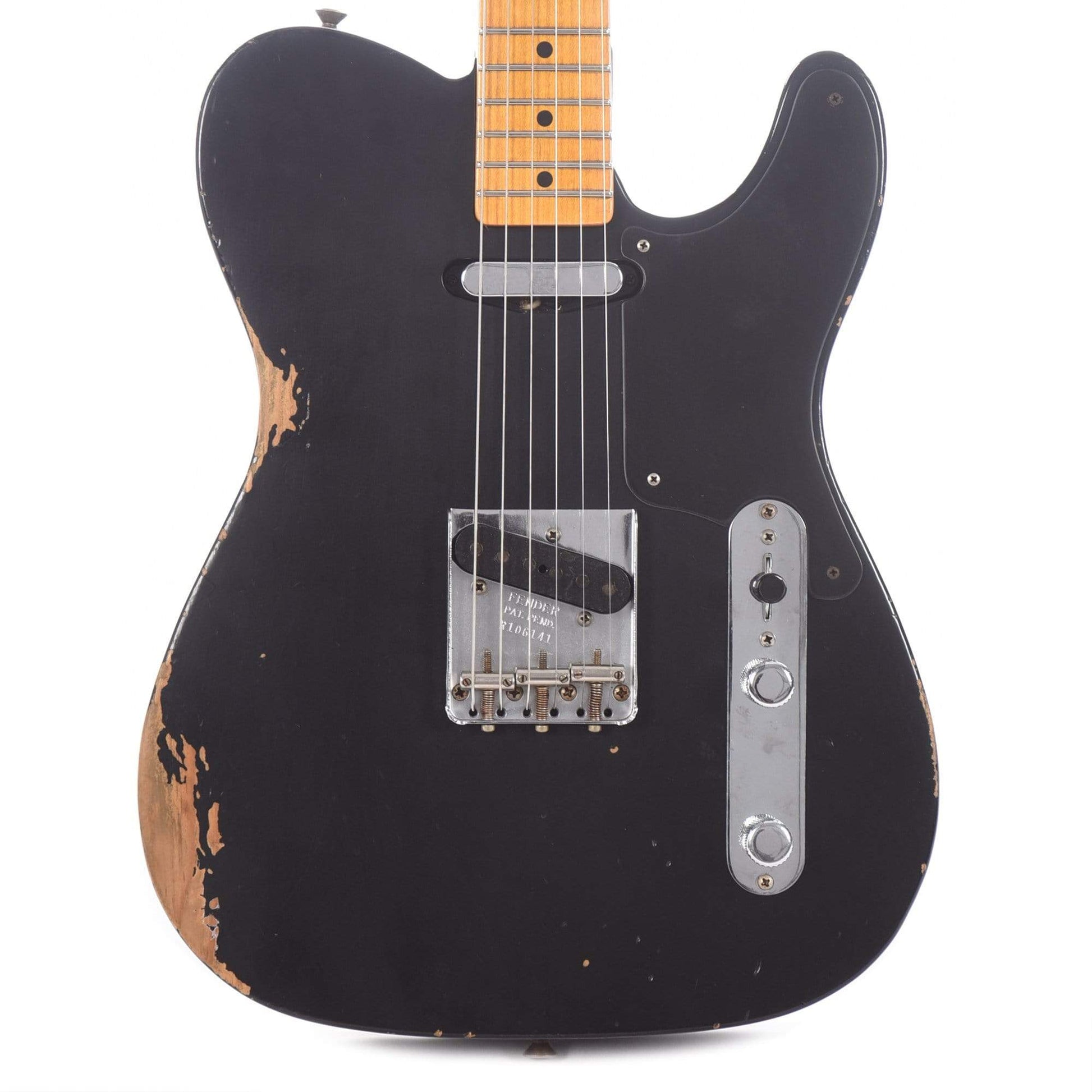 Fender Custom Shop 2020 Limited Edition Roasted Pine Double Esquire Relic Aged Black Electric Guitars / Solid Body