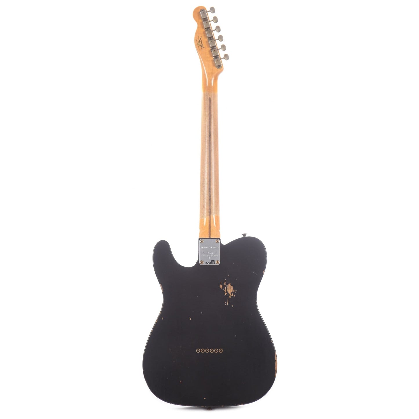 Fender Custom Shop 2020 Limited Edition Roasted Pine Double Esquire Relic Aged Black Electric Guitars / Solid Body