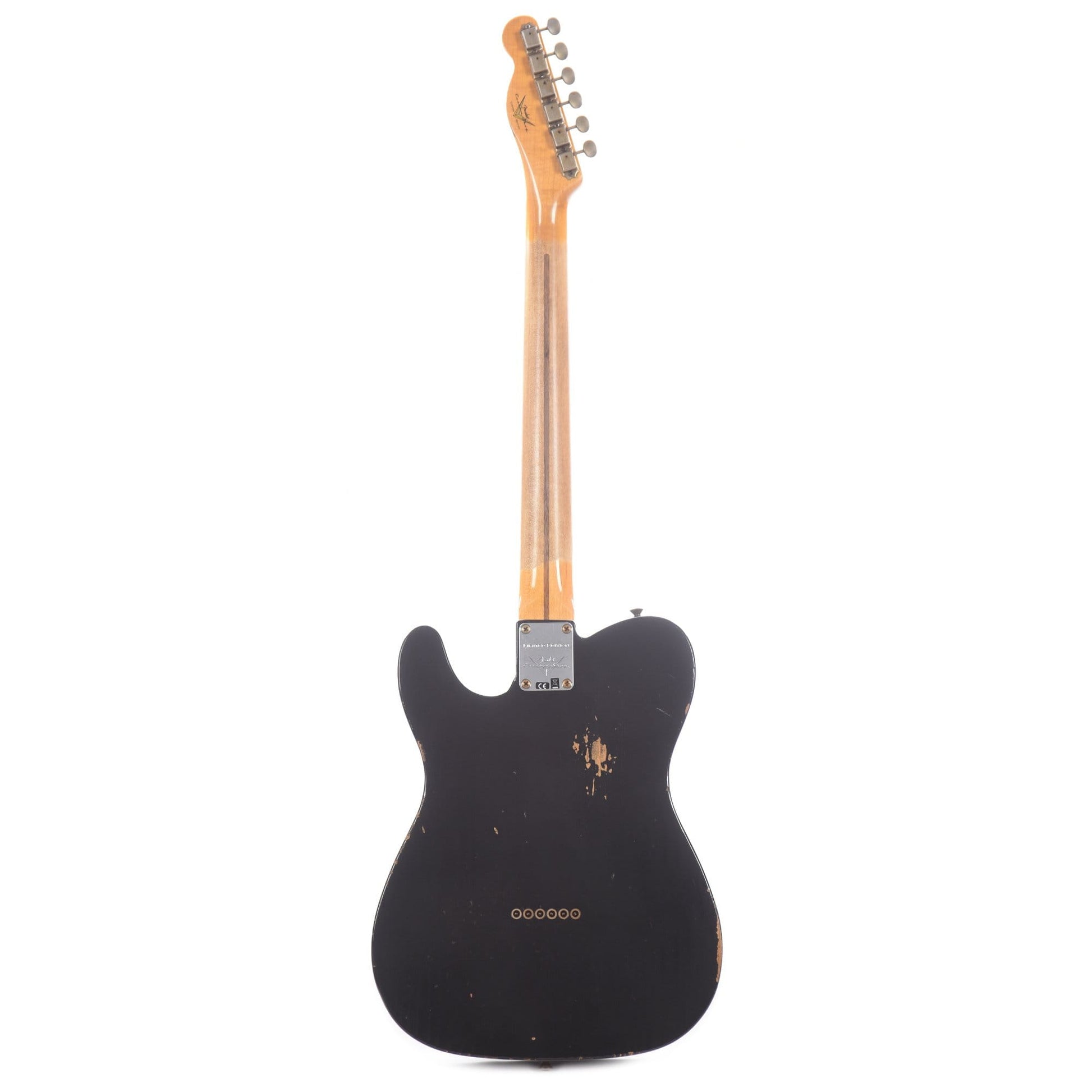 Fender Custom Shop 2020 Limited Edition Roasted Pine Double Esquire Relic Aged Black Electric Guitars / Solid Body