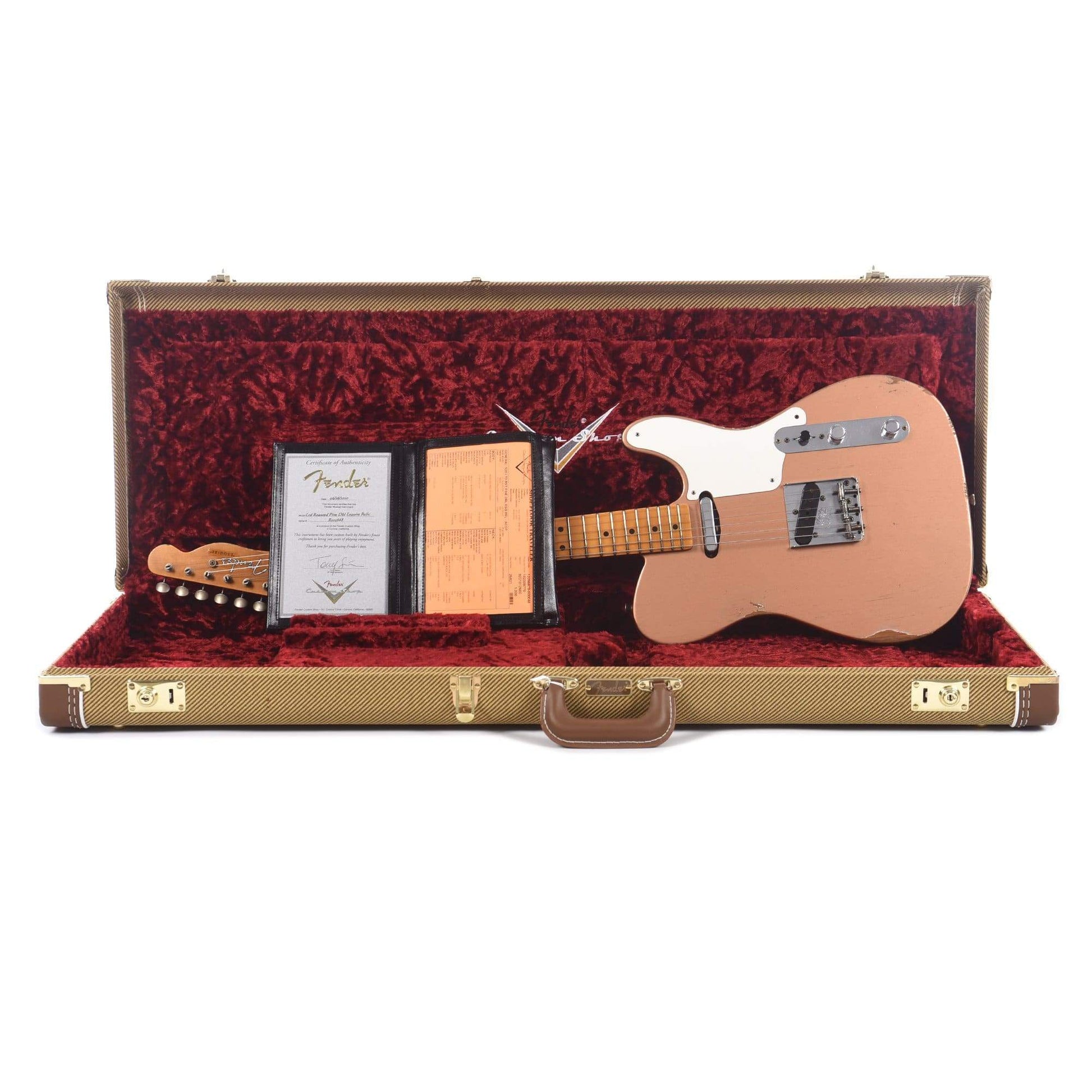 Fender Custom Shop 2020 Limited Edition Roasted Pine Double Esquire Relic Aged Copper Electric Guitars / Solid Body