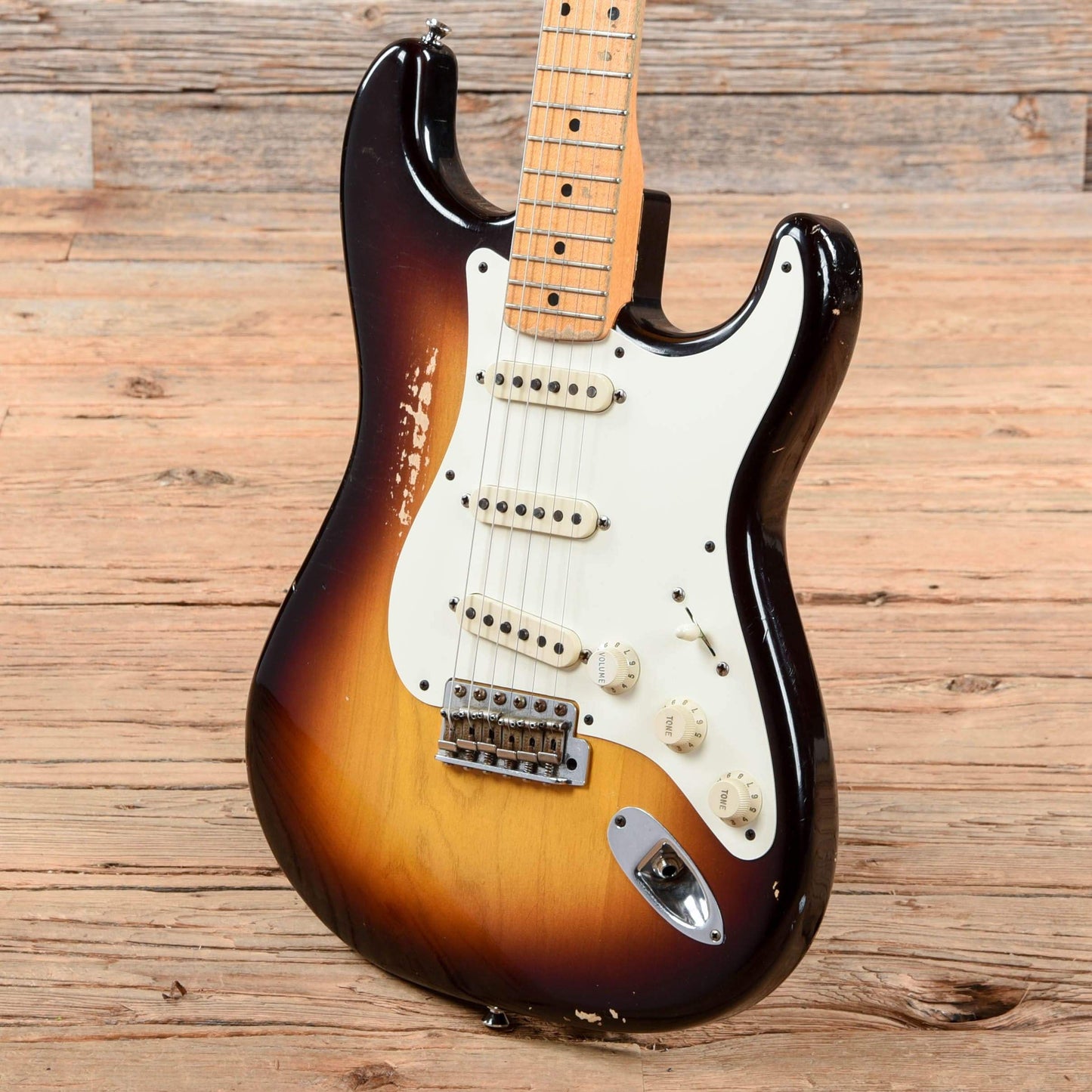 Fender Custom Shop '50s Duo-Tone Stratocaster Relic Sunburst 2012 Electric Guitars / Solid Body