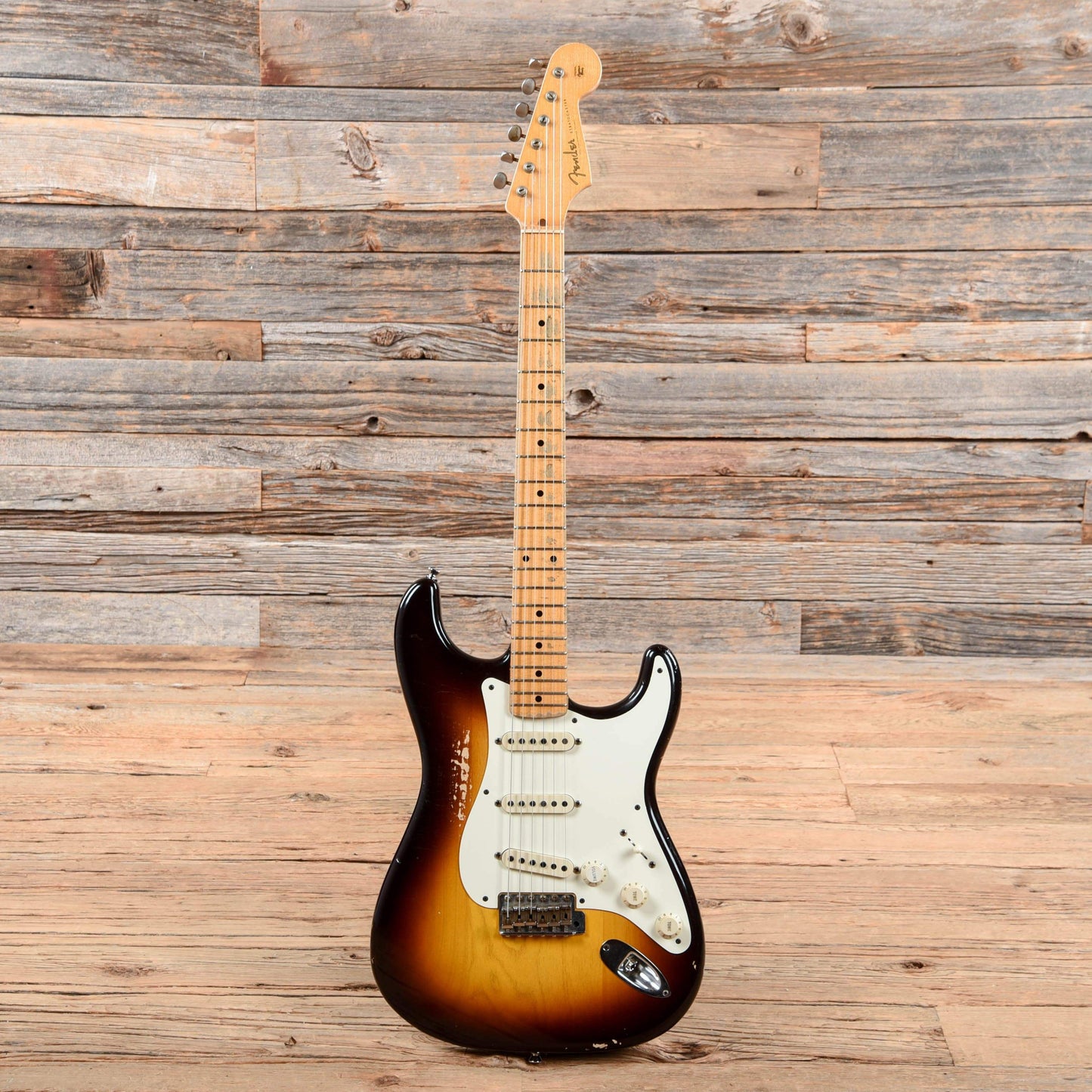 Fender Custom Shop '50s Duo-Tone Stratocaster Relic Sunburst 2012 Electric Guitars / Solid Body