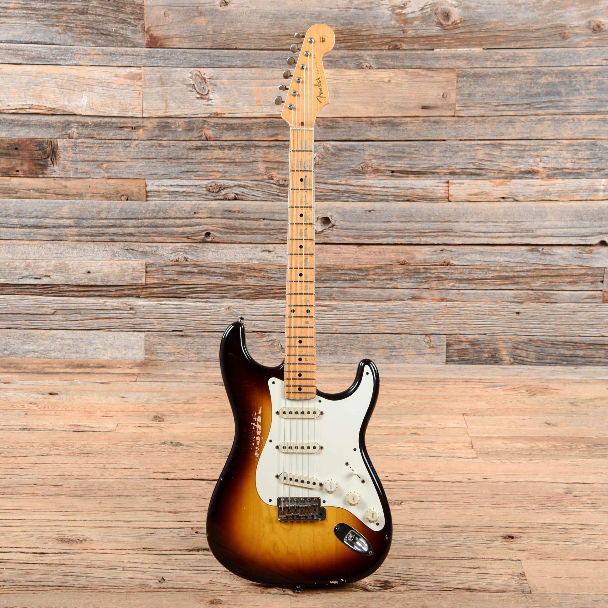 Fender Custom Shop '50s Duo-Tone Stratocaster Relic Sunburst 2012 Electric Guitars / Solid Body