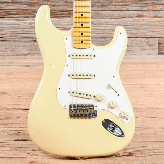 Fender Custom Shop '50s Stratocaster Journeyman Relic Aged Vintage White 2019 Electric Guitars / Solid Body