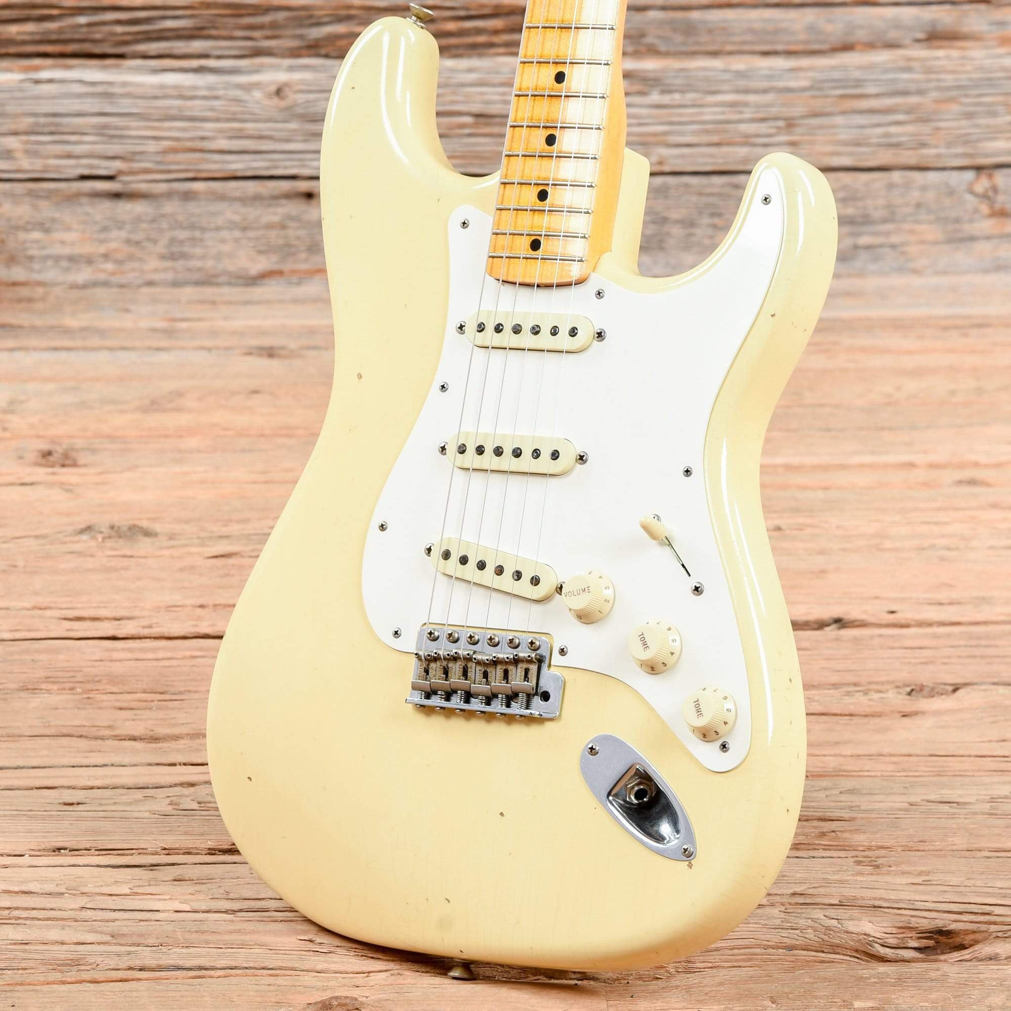 Fender Custom Shop '50s Stratocaster Journeyman Relic Aged Vintage White 2019 Electric Guitars / Solid Body