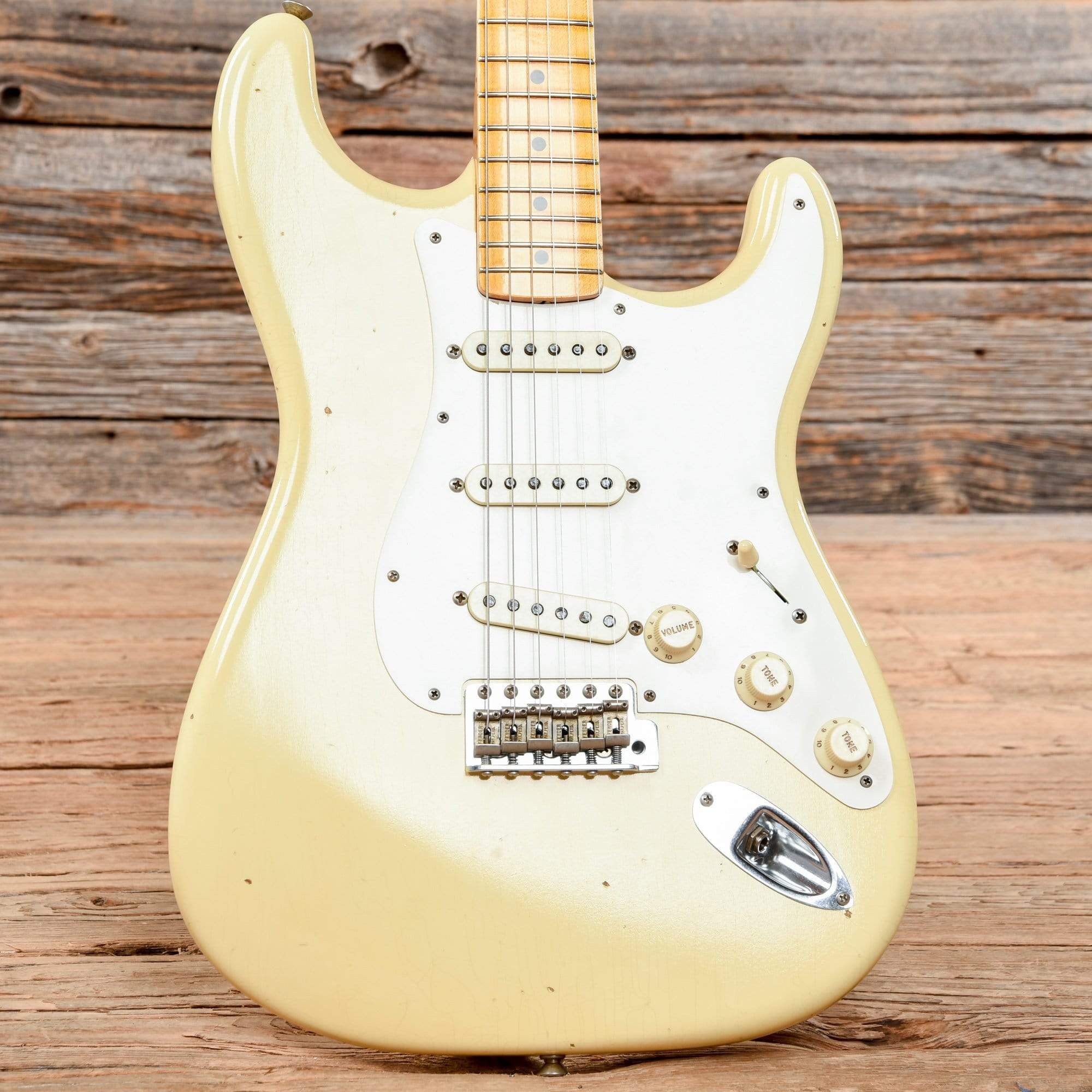 Fender Custom Shop '50s Stratocaster Journeyman Relic Aged Vintage White 2019 Electric Guitars / Solid Body