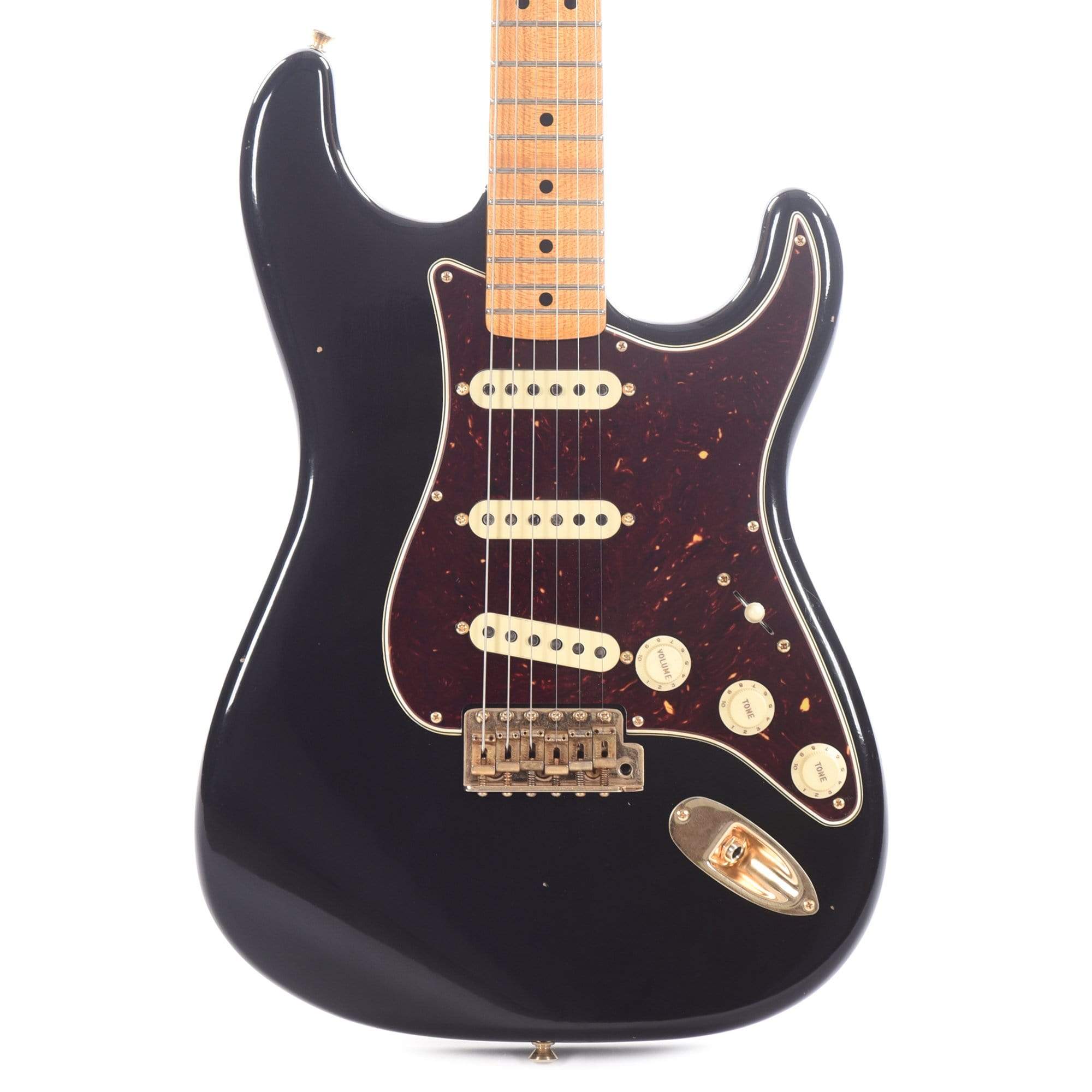 Fender Custom Shop '50s Stratocaster Journeyman Relic Black Master Built by Yuriy Shishkov Electric Guitars / Solid Body