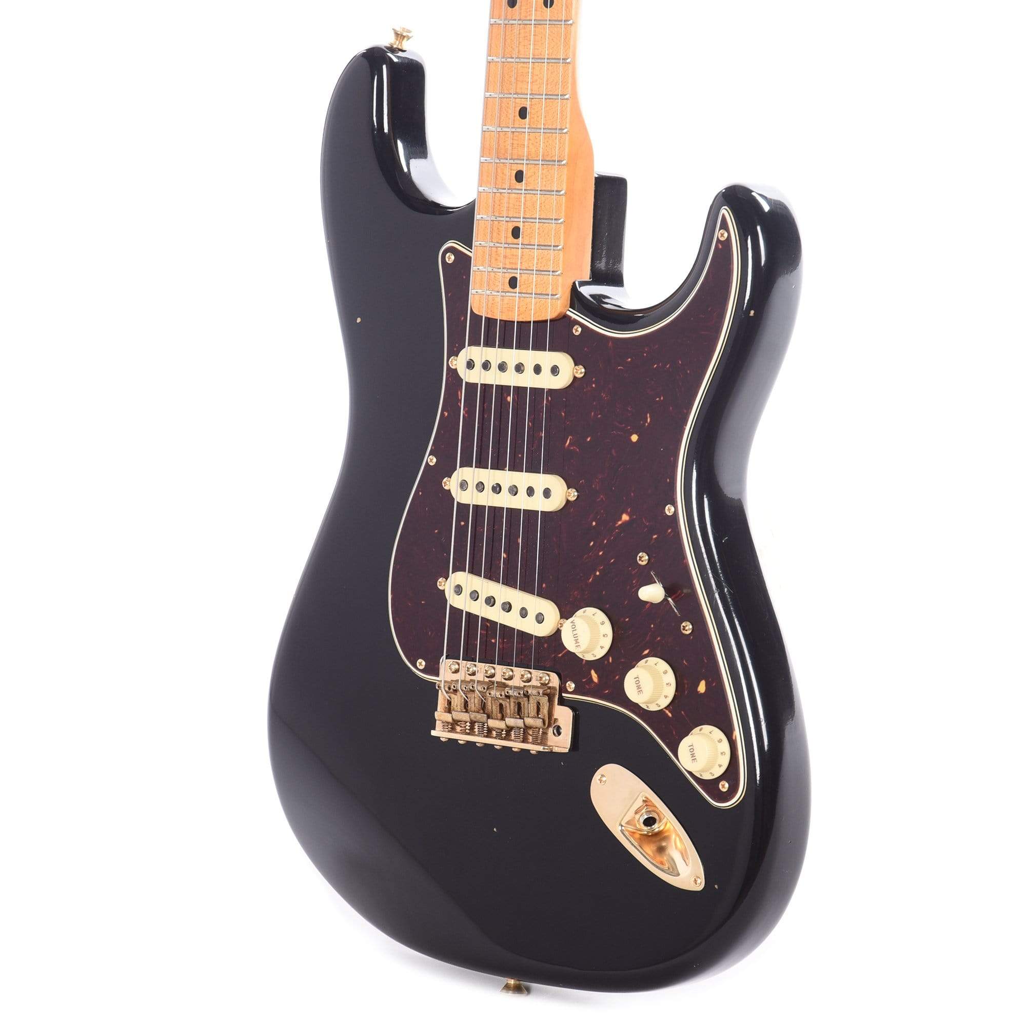 Fender Custom Shop '50s Stratocaster Journeyman Relic Black Master Built by Yuriy Shishkov Electric Guitars / Solid Body