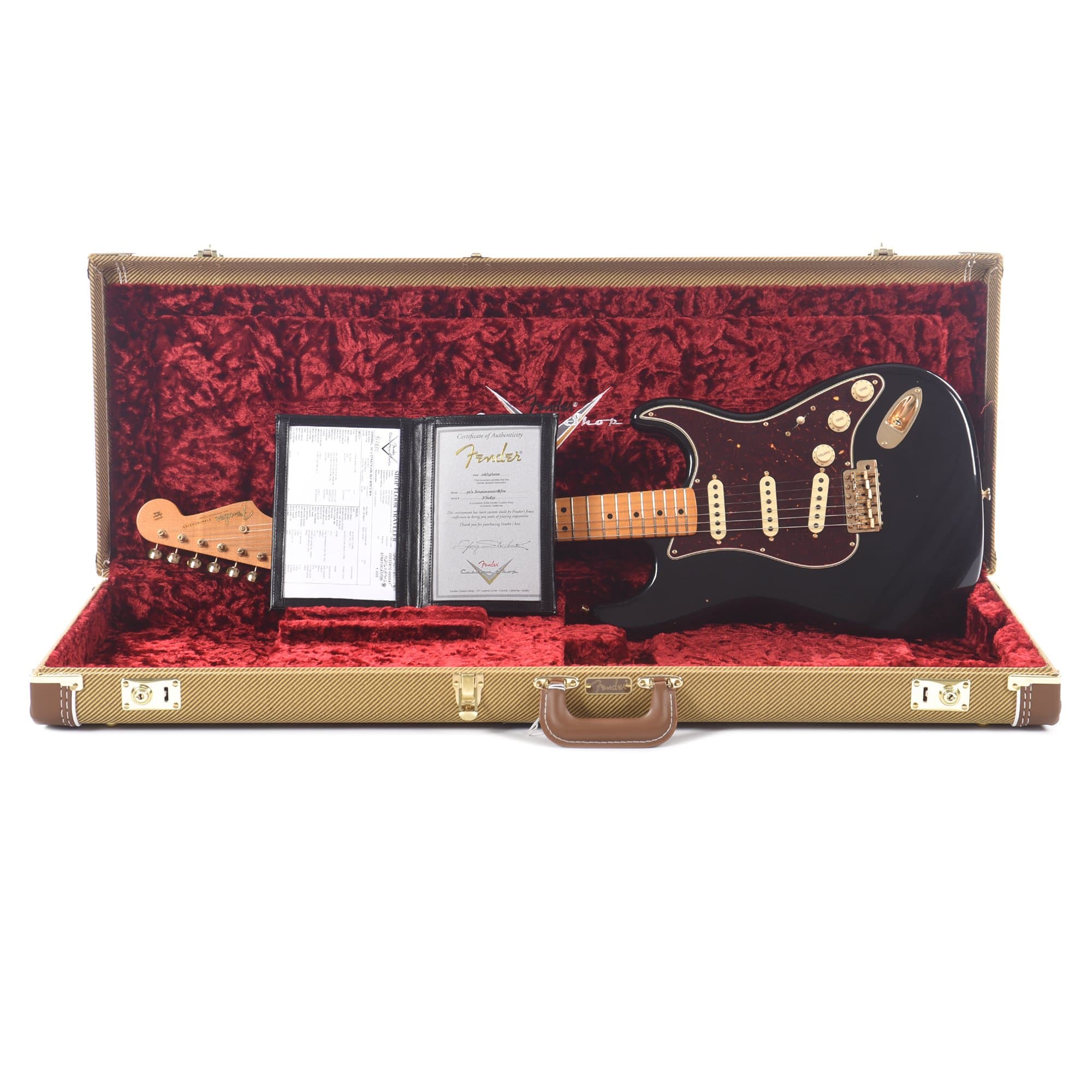 Fender Custom Shop '50s Stratocaster Journeyman Relic Black Master Built by Yuriy Shishkov Electric Guitars / Solid Body