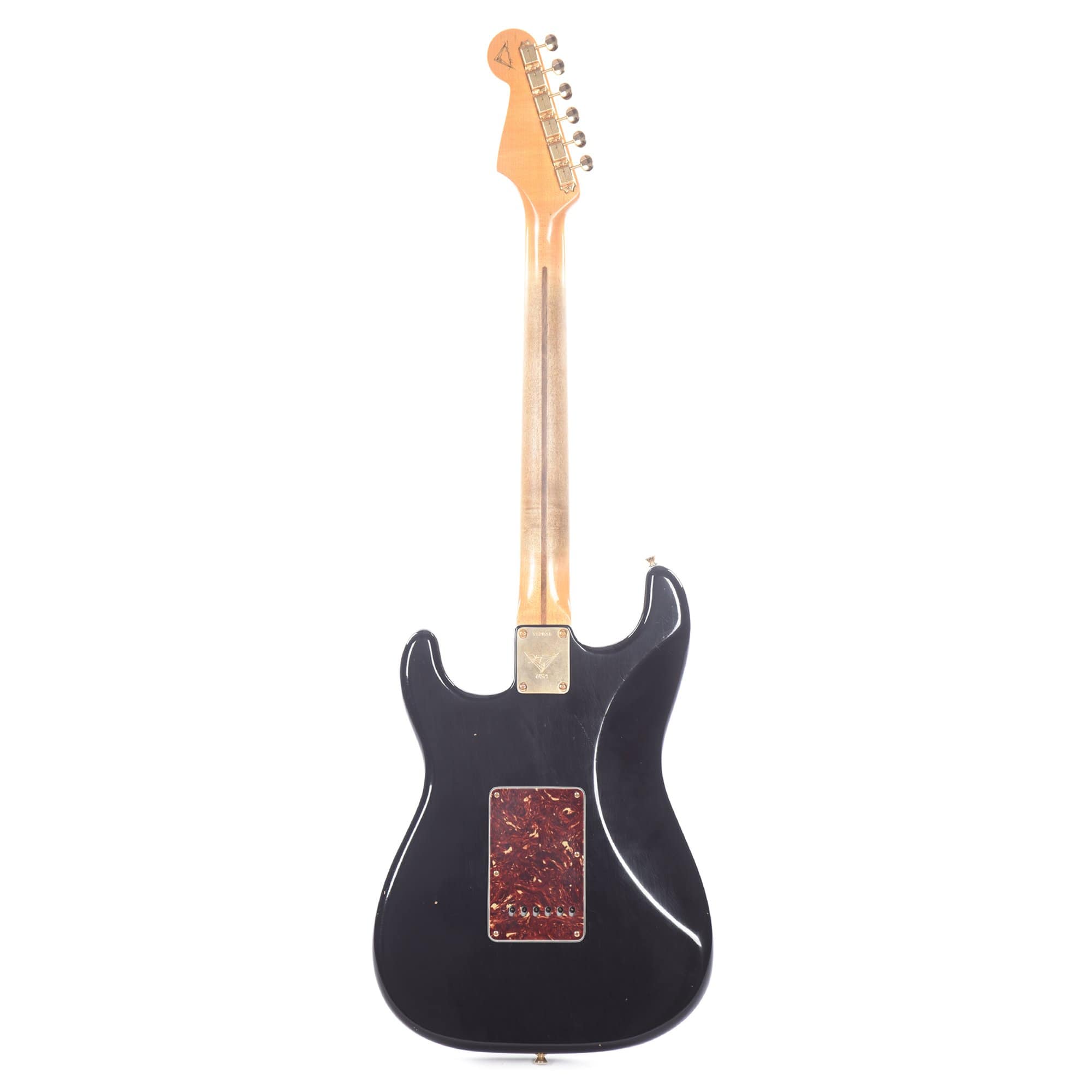 Fender Custom Shop '50s Stratocaster Journeyman Relic Black Master Built by Yuriy Shishkov Electric Guitars / Solid Body