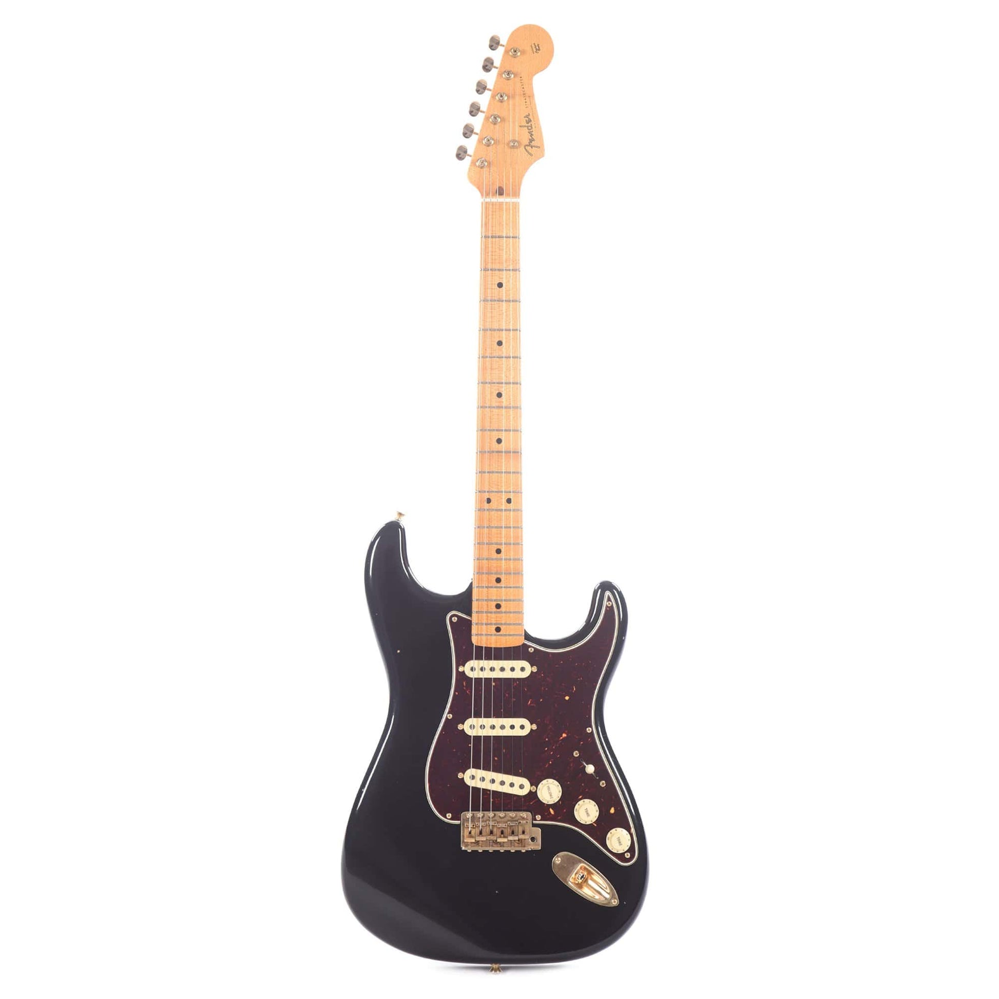 Fender Custom Shop '50s Stratocaster Journeyman Relic Black Master Built by Yuriy Shishkov Electric Guitars / Solid Body