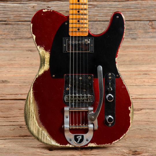 Fender Custom Shop 50s Vibra Telecaster Limited Edition Heavy Relic Candy Apple Red 2020 Electric Guitars / Solid Body