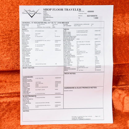 Fender Custom Shop '51 Nocaster Relic Butterscotch Blonde Electric Guitars / Solid Body