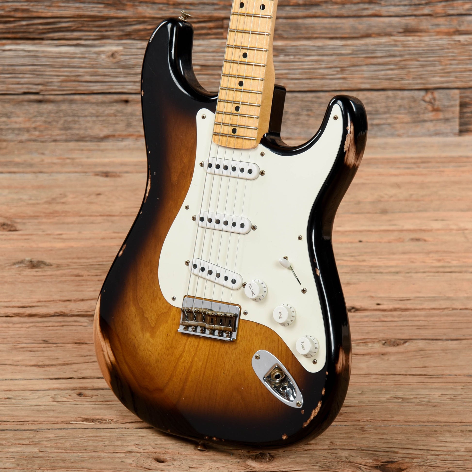 Fender Custom Shop '55 Stratocaster Hardtail Relic 2-Tone Sunburst 2022 Electric Guitars / Solid Body