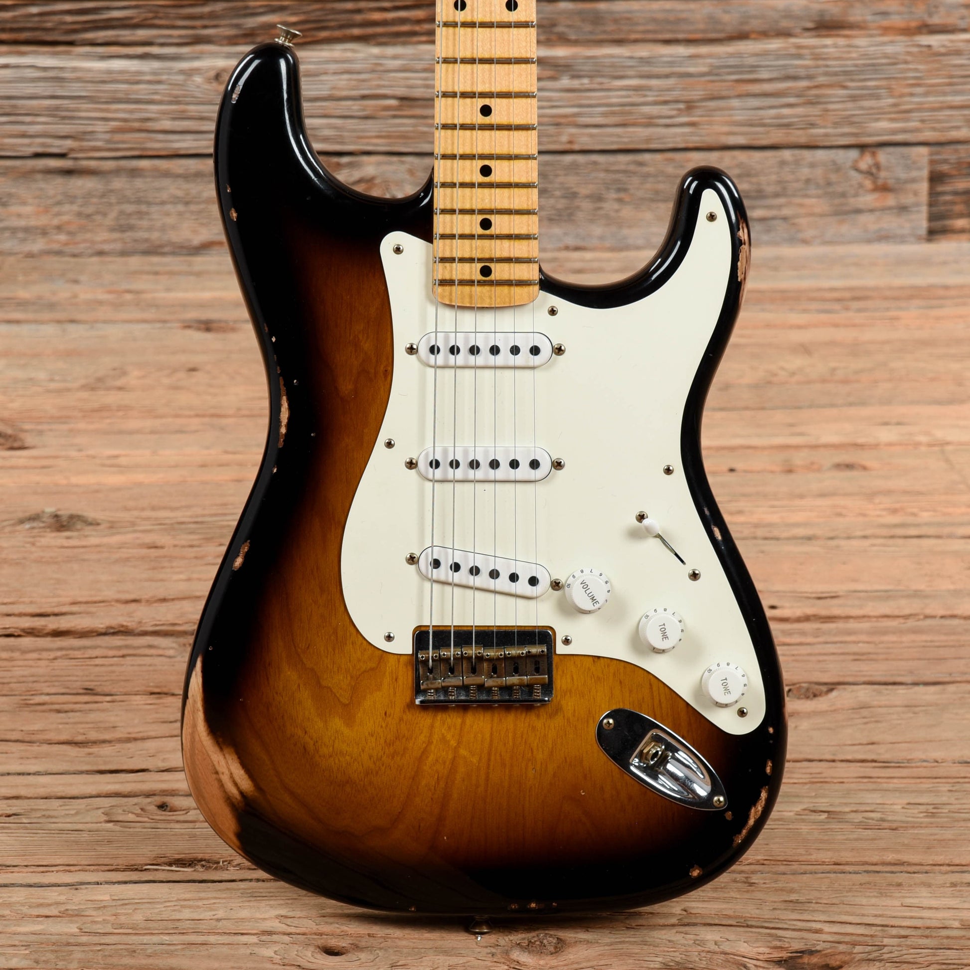 Fender Custom Shop '55 Stratocaster Hardtail Relic 2-Tone Sunburst 2022 Electric Guitars / Solid Body