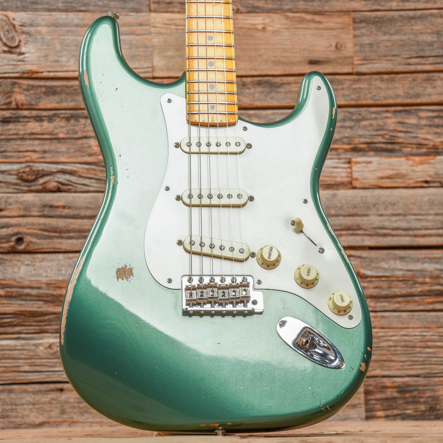 Fender Custom Shop '56 Stratocaster Relic Sherwood Green Metallic 2020 Electric Guitars / Solid Body