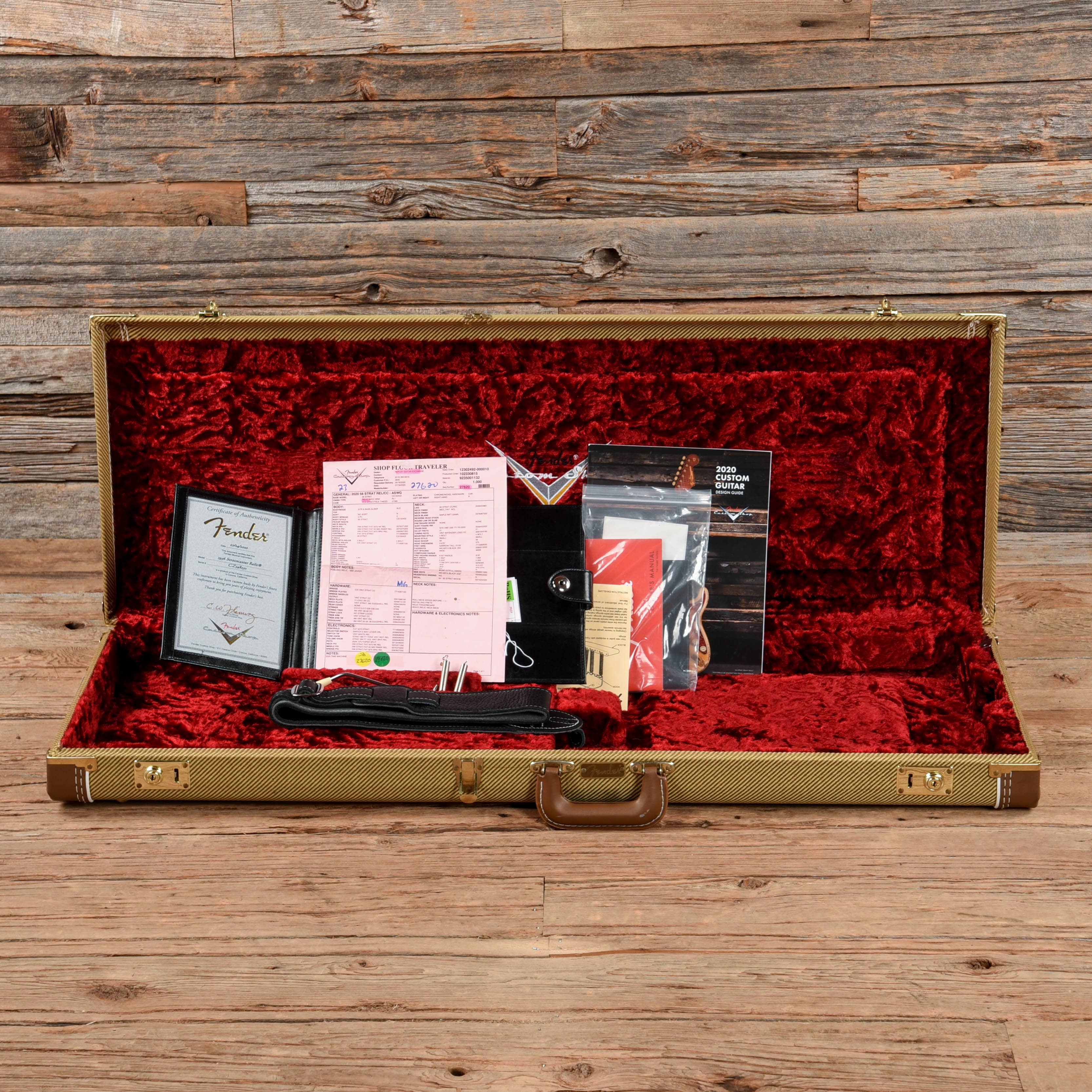 Fender Custom Shop '56 Stratocaster Relic Sherwood Green Metallic 2020 Electric Guitars / Solid Body